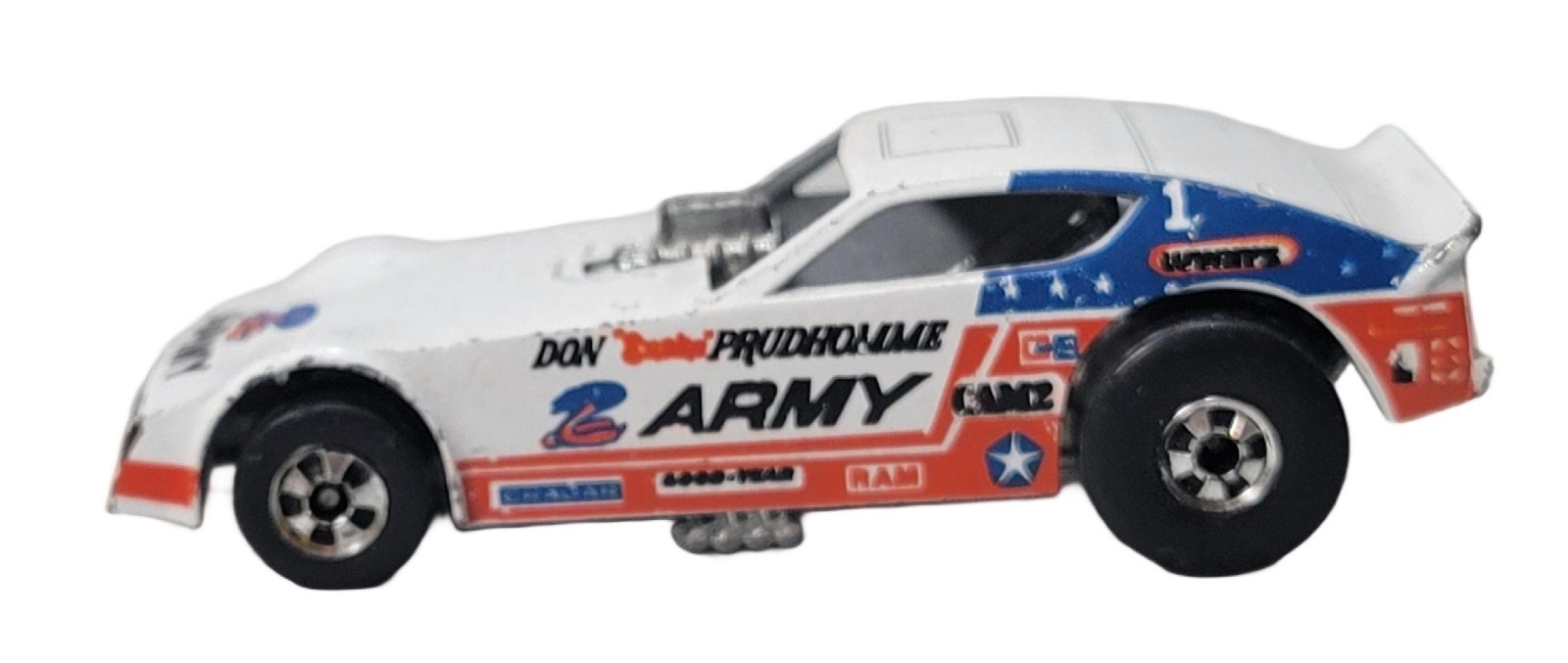 Vintage 1977 Hot Wheels Don Snake Prudhomme Plymouth Army Funny Car Dragster HK