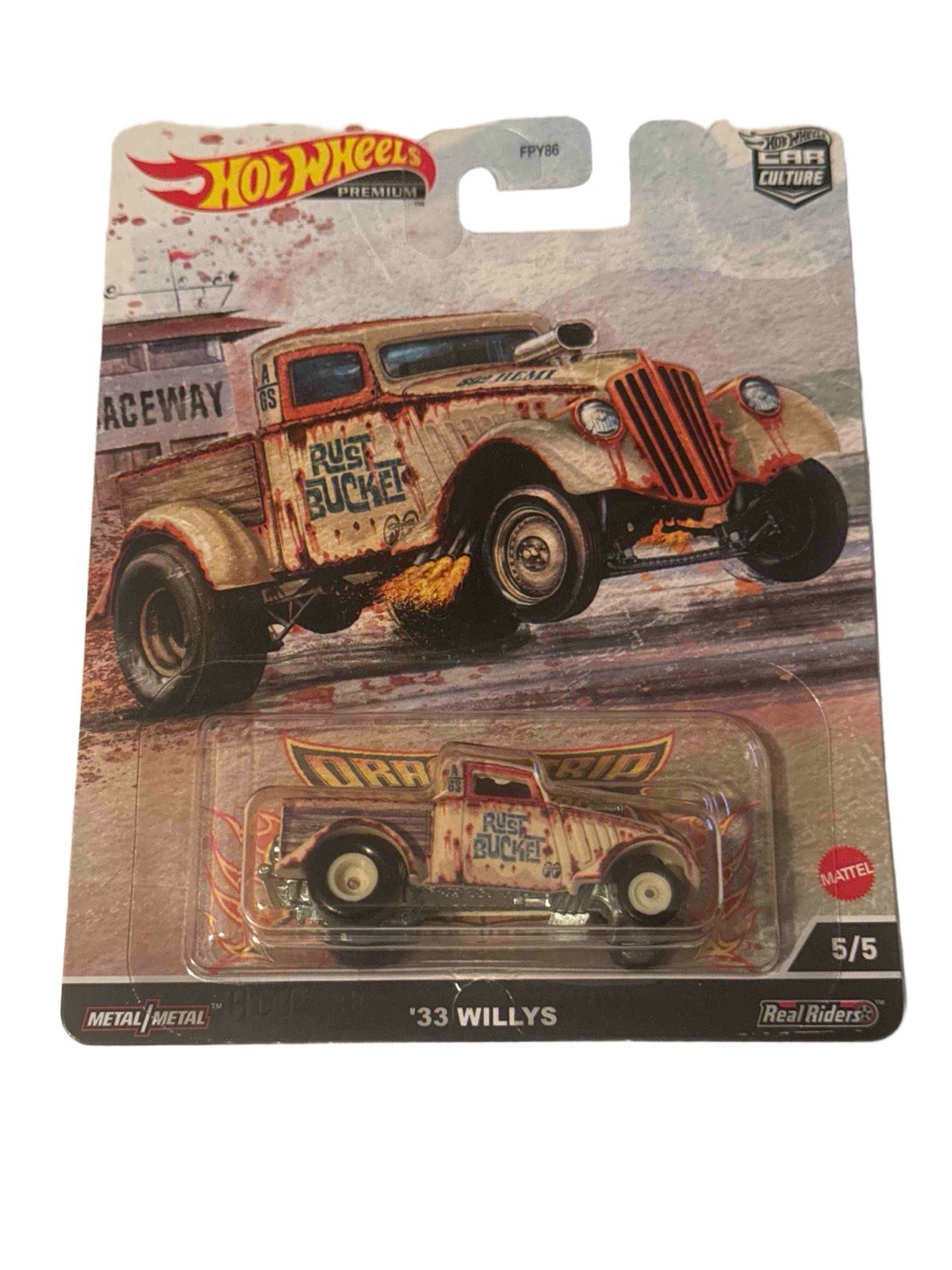 HOT WHEELS DRAG STRIP DEMONS CAR CULTURE 5 CAR SET MATTEL WILLYS DUSTER NOVA VW