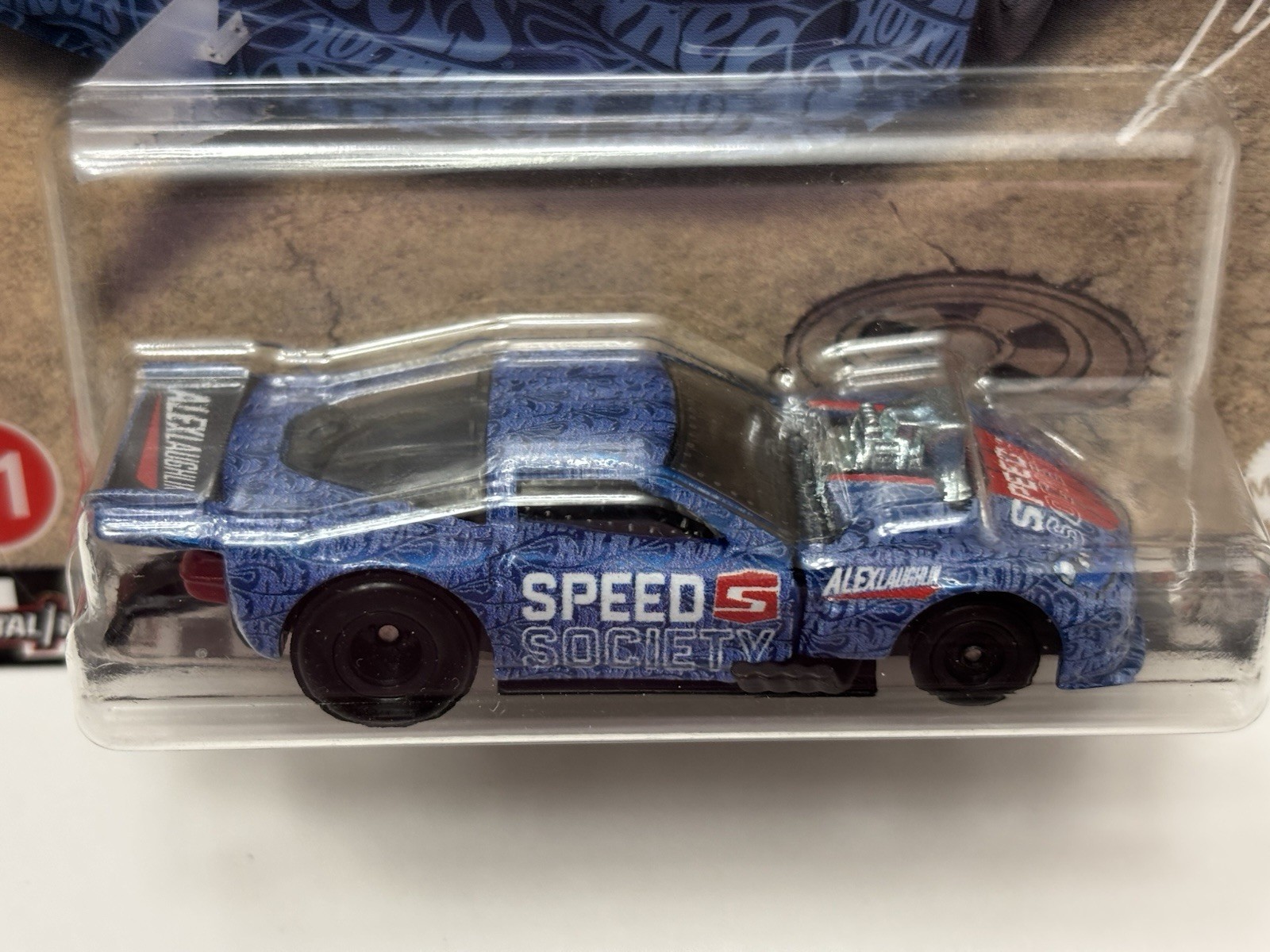 Hot Wheels Boulevard #51 Signed Laughlin ’12 Corvette Z06 Drag Racer (Blue) CASE