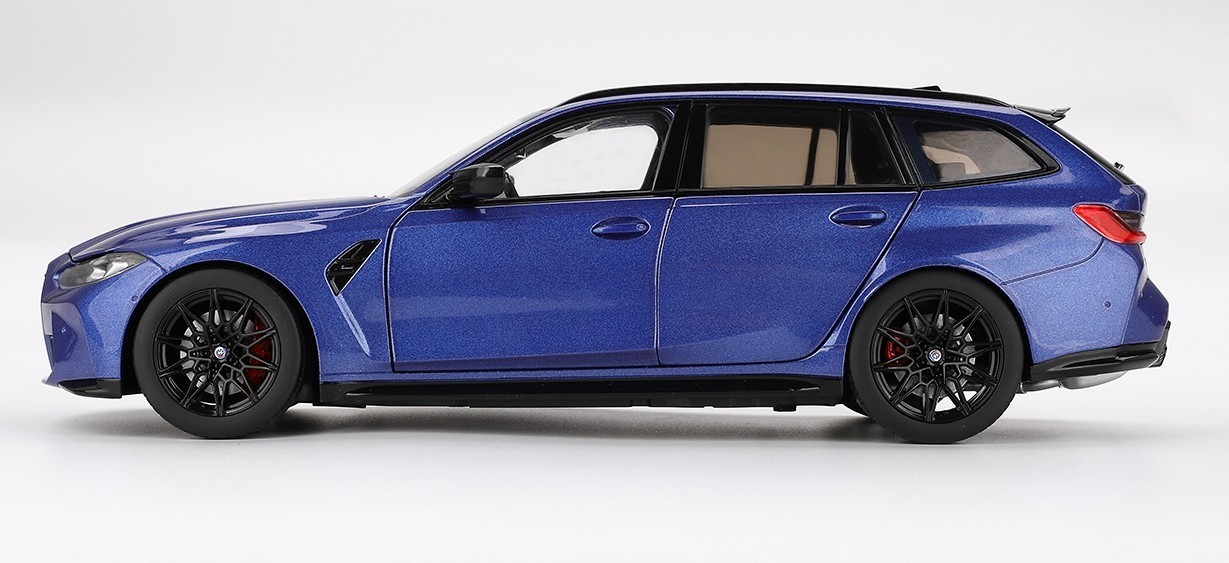 BMW M3 Touring M Portimao Blue Metallic in 1:18 scale by True Scale Miniatures