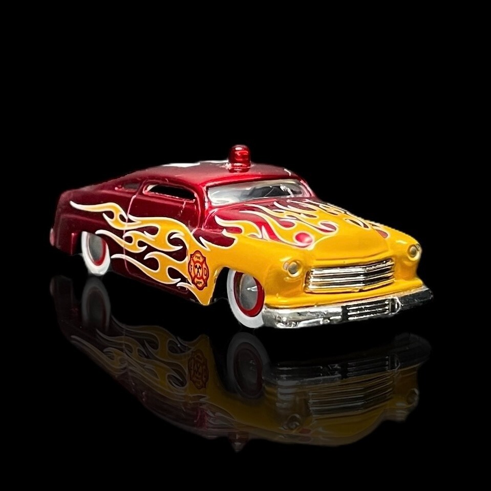 ’51 Mercury Lead Sled Fire Dept. 1/64 Scale Premium Diecast w/ RR’s