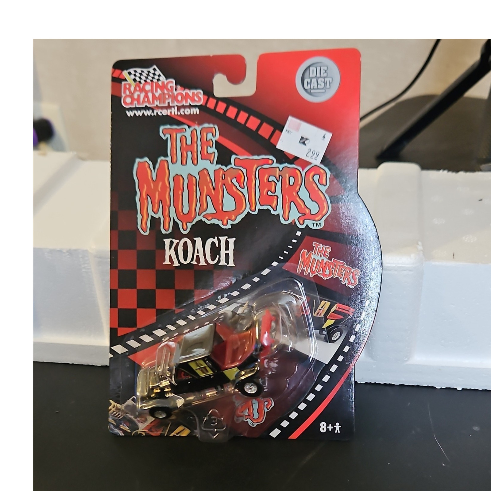 Racing Champions The Munsters Koach Diecast Car 2002 Black/Red/Gold