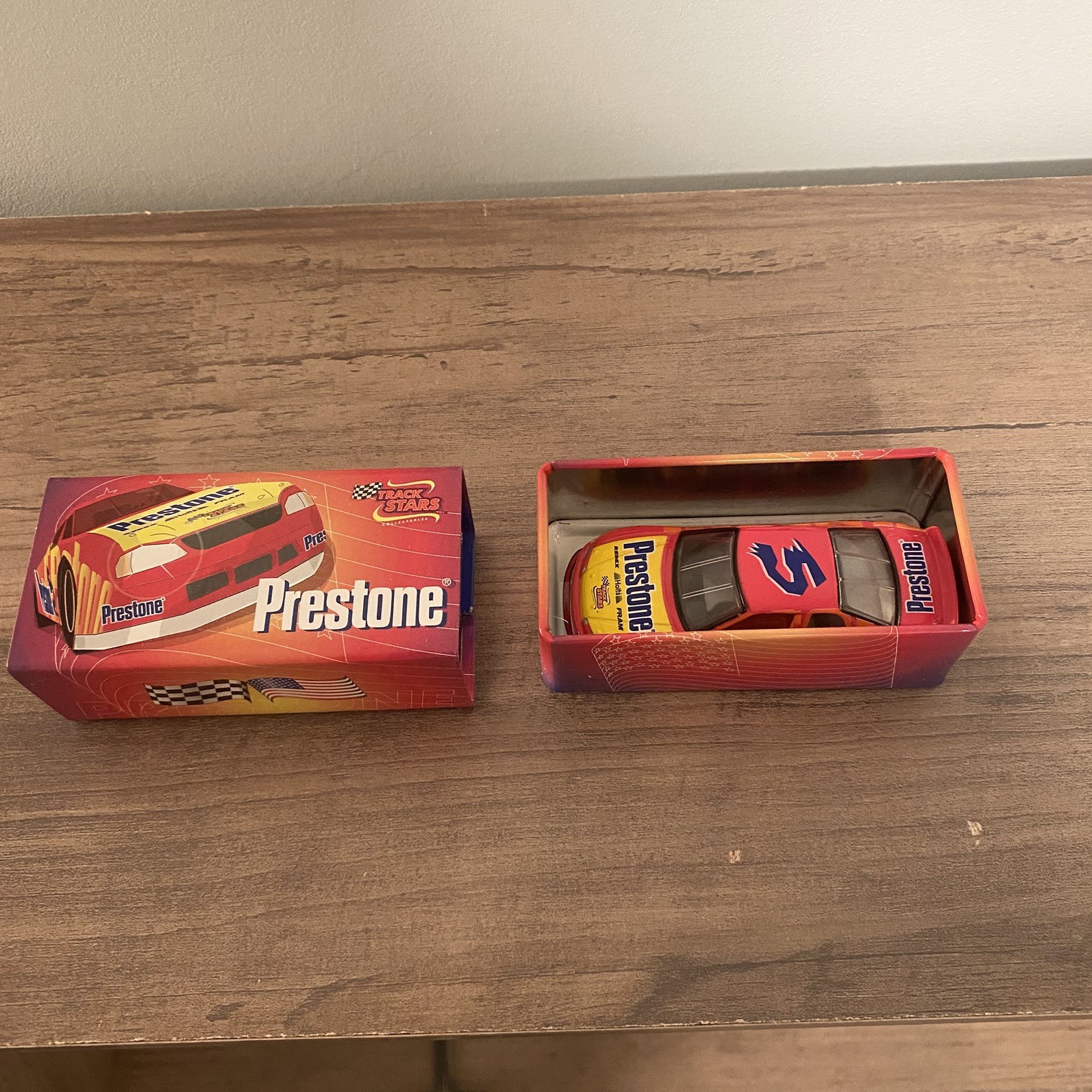 Track Stars Collectables Prestone Racing Vehicle Original Tin Fram Redex Holl’s