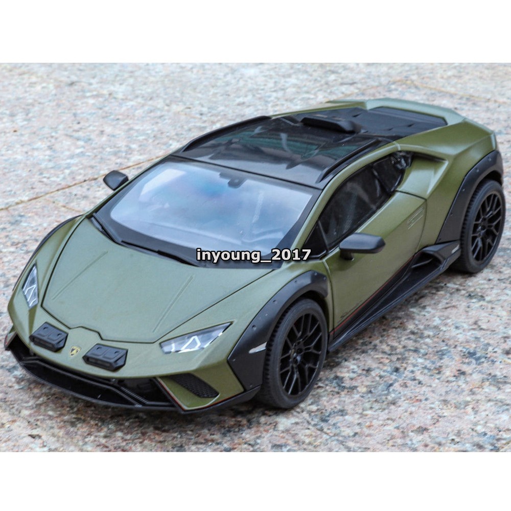 1:18 Lamborghini Huracan Sterrato Model Car Diecast Toy Vehicle Kids Toys Green