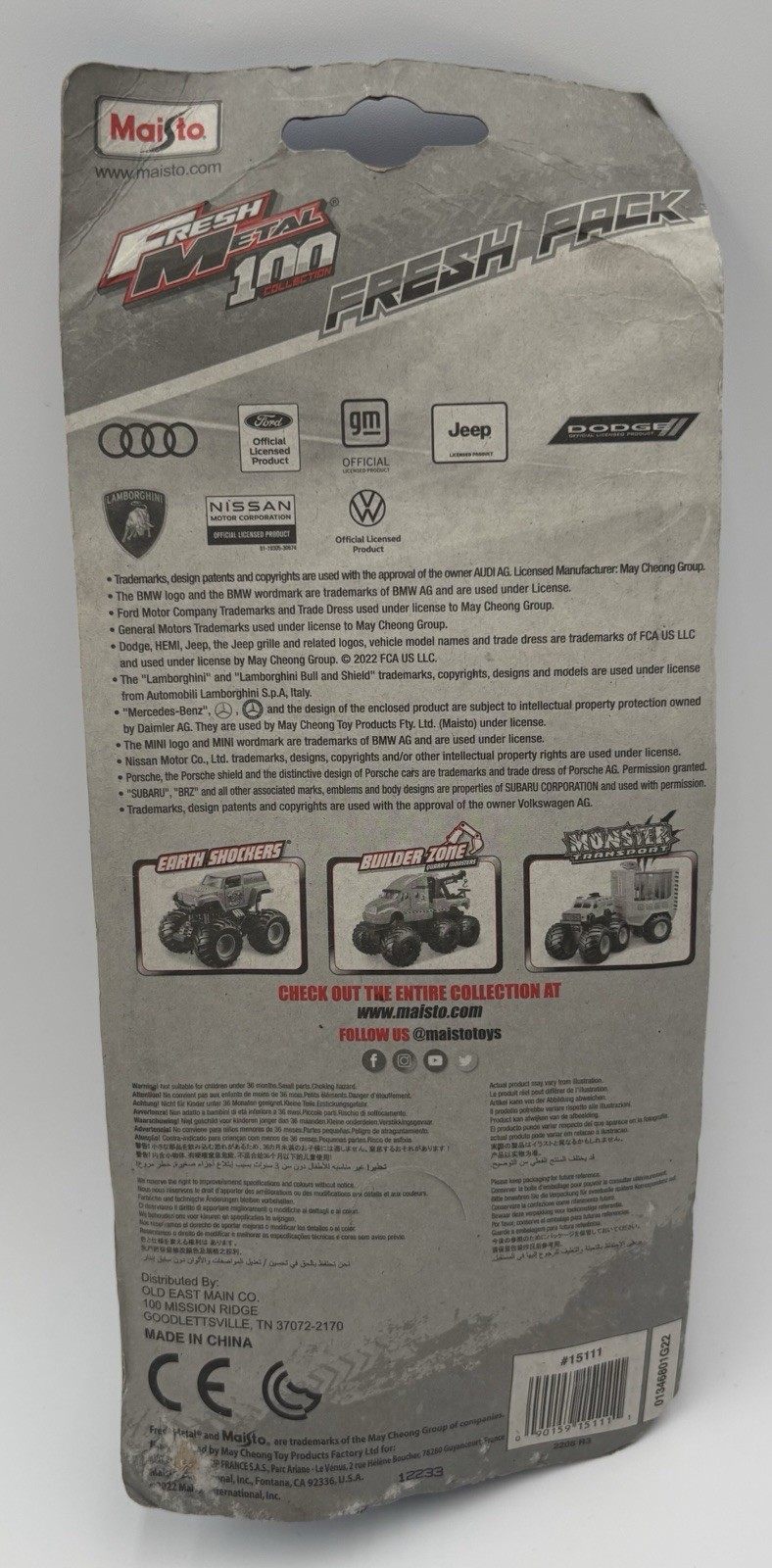 Set Of 2 Five Packs- Maisto Fresh Metal 100 Collection