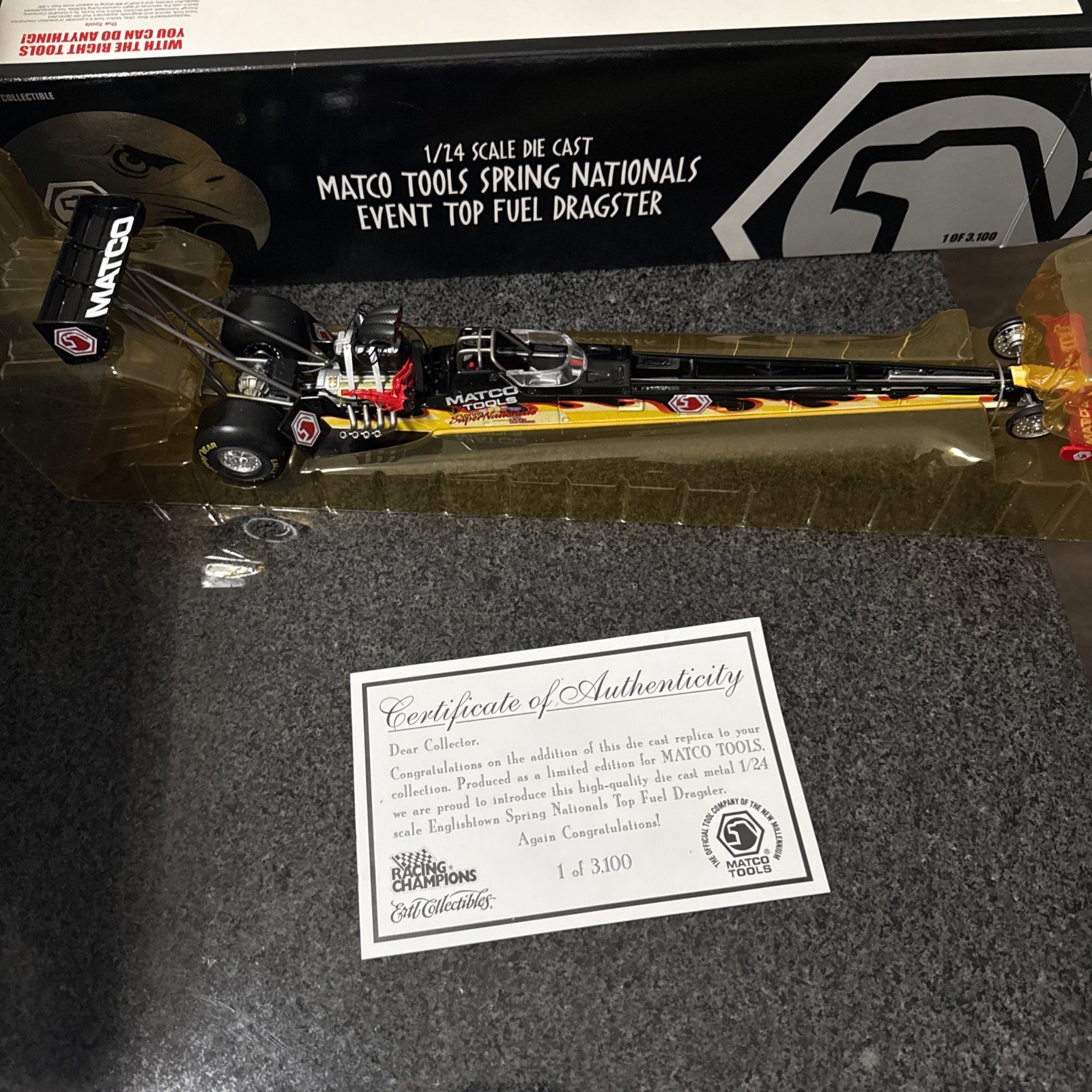 1/24 diecast 2000 Matco Spring Nationals Event Top Fuel Dragster ETd2420R