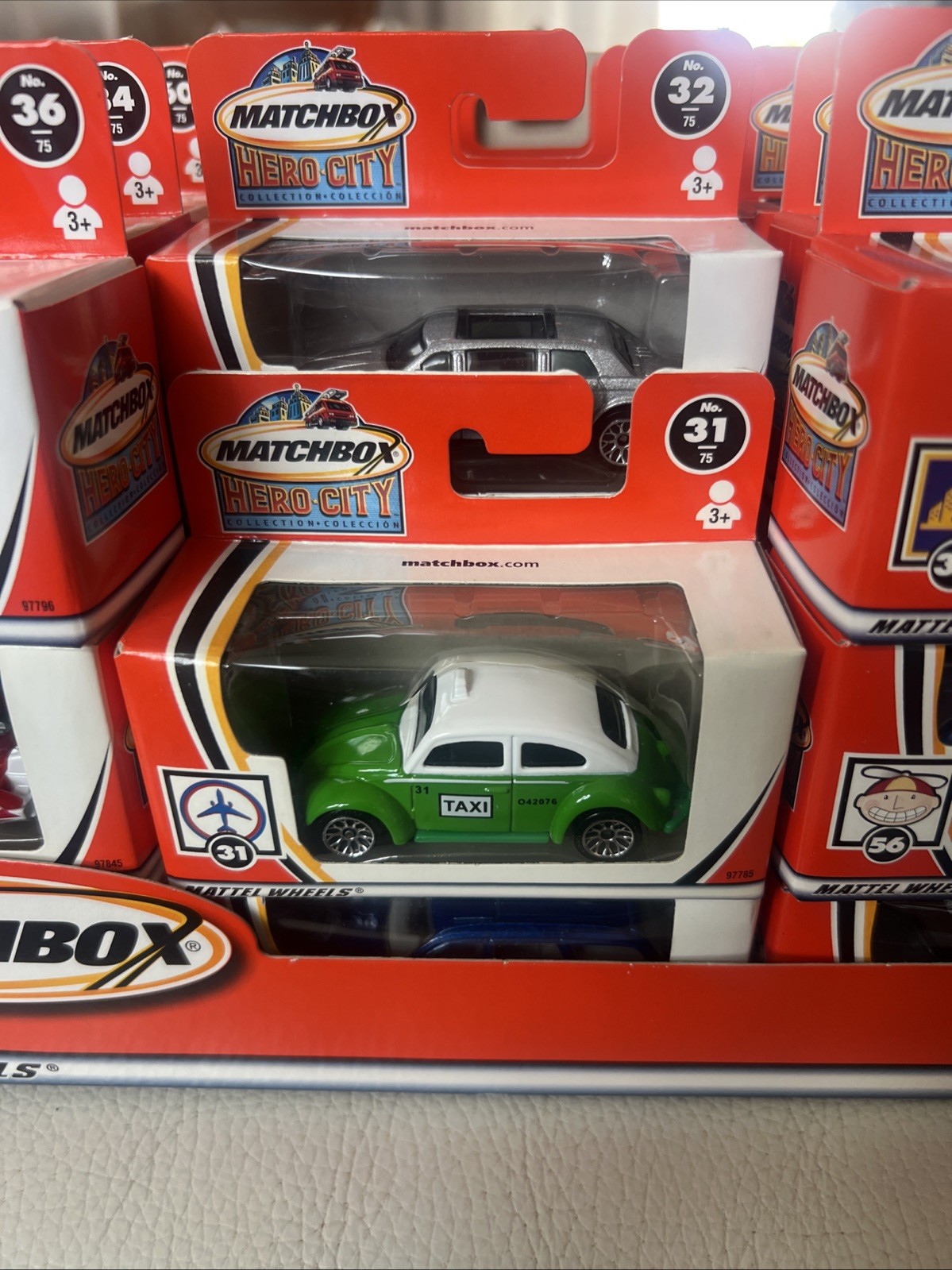 matchbox boxed cars Hero City Vintage job lot 35 various cars.