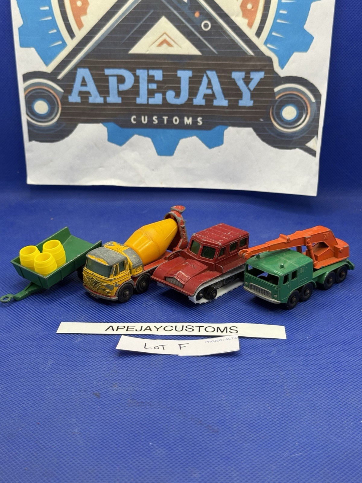 lot of 4 Matchbox lesney , superfast, junkyard , fixer uppers , junk lot F