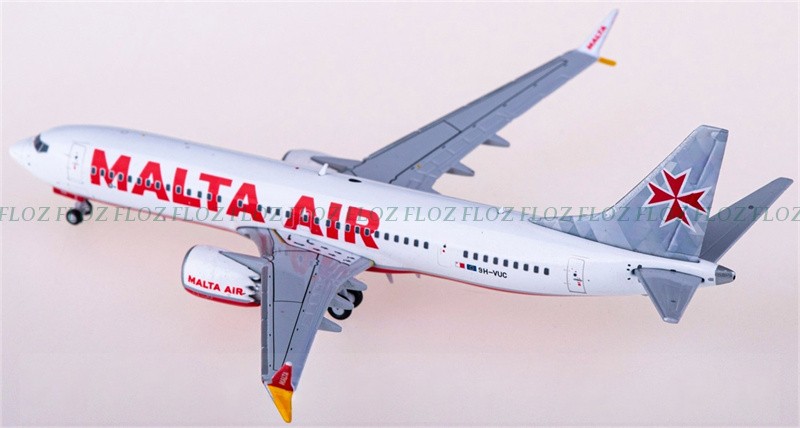 for JC Wings for Malta Air for Boeing 737 MAX 8 9H-VUC 1:400 plane Pre-built