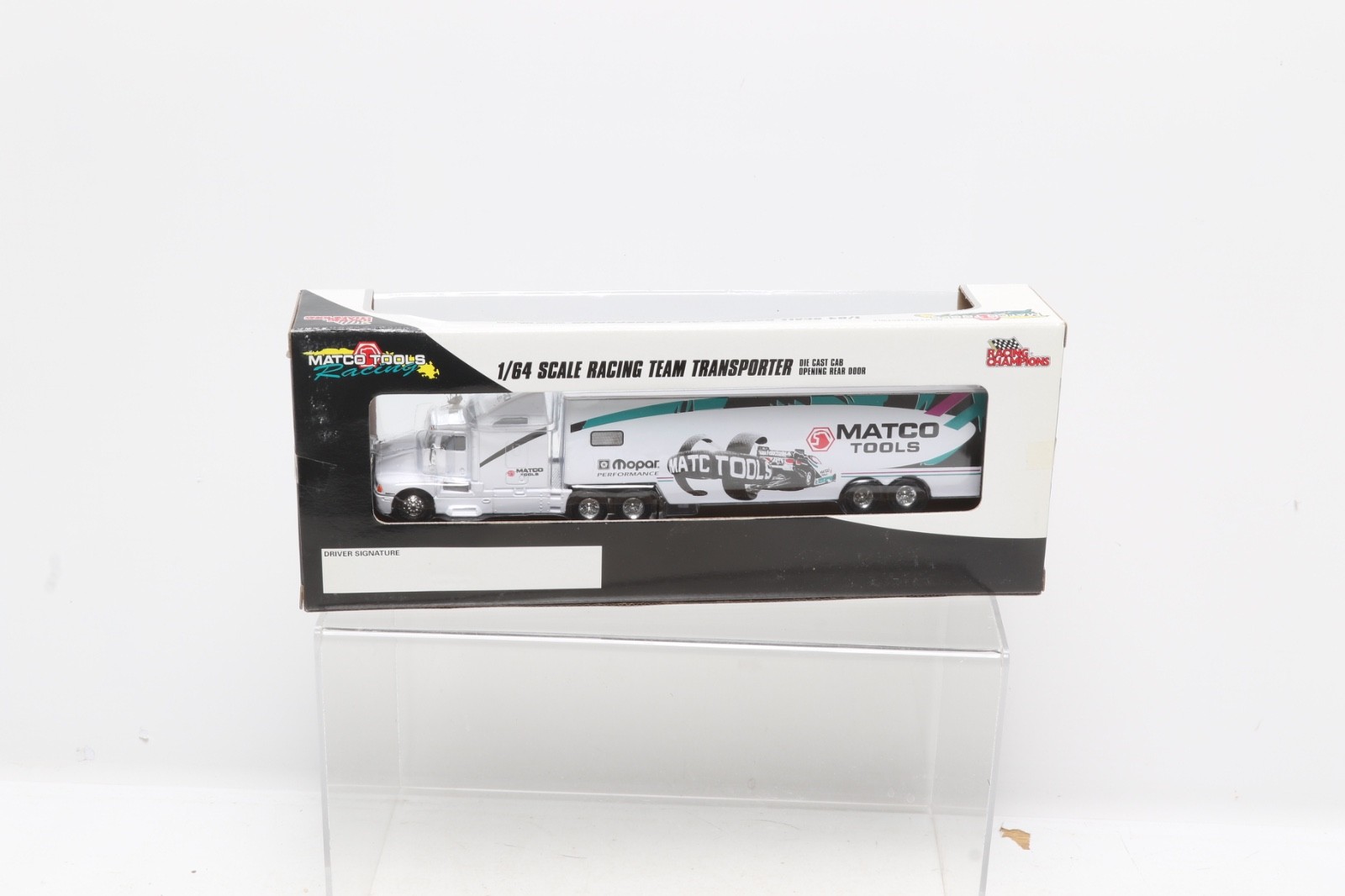 1996 Matco Tools Racing 1:64 Scale Racing Team Transporter Tractor