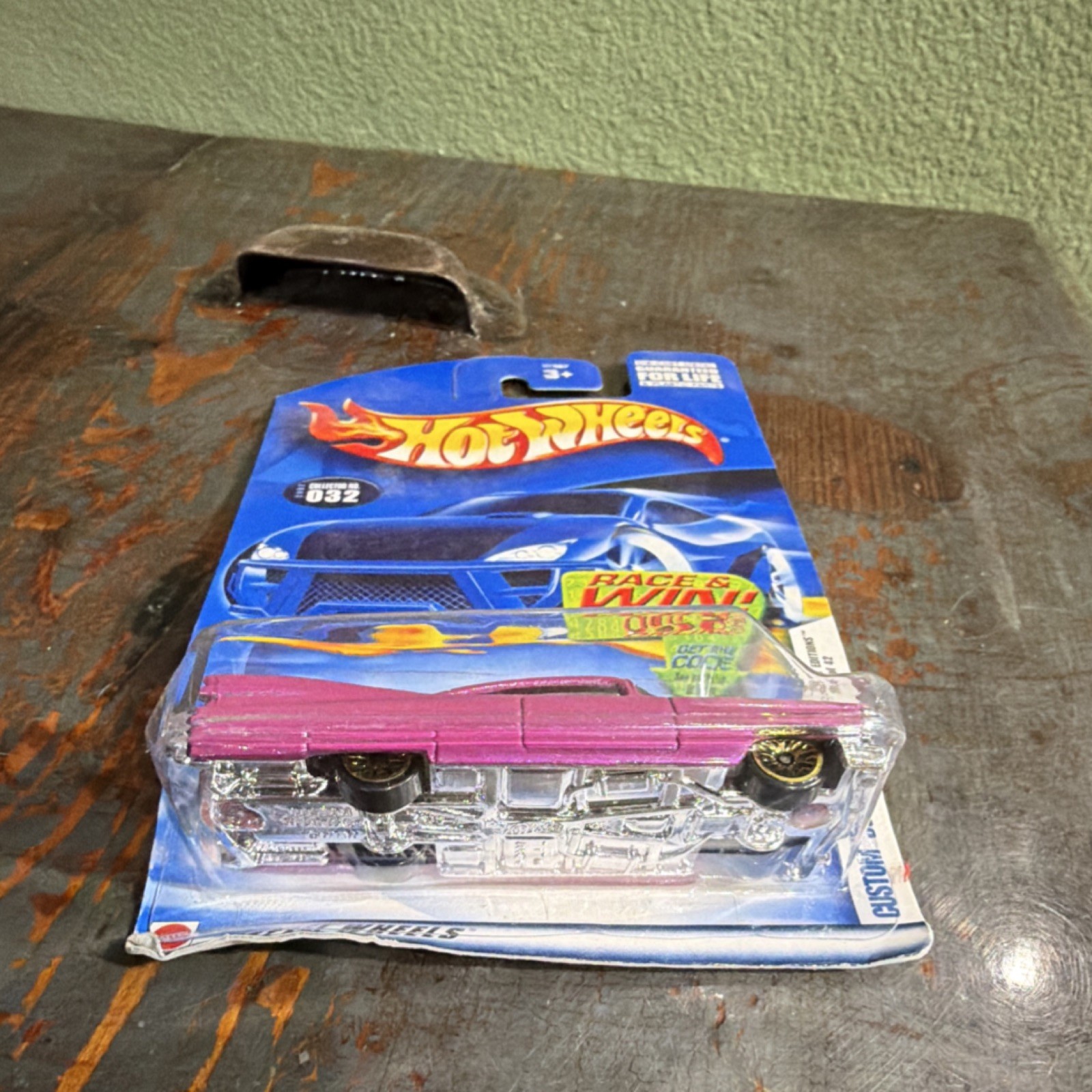 Hot Wheels Diecast Pink Custom ’59 Cadillac Car 1:64 Ages 3-4 Years
