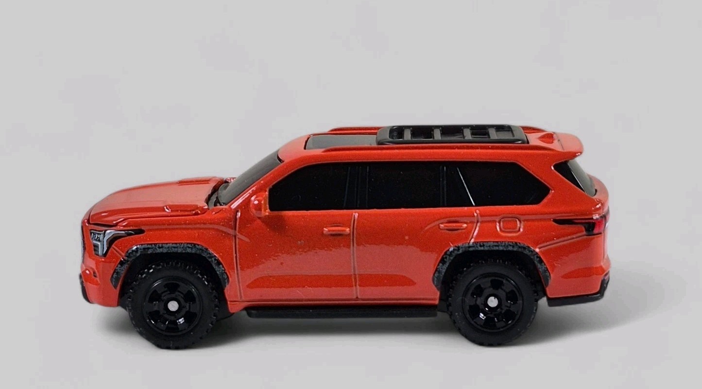 2024 TOYOTA SEQUOIA TRD PRO Diorama Collectible DieCast Model 1:64 Orange LOOSE