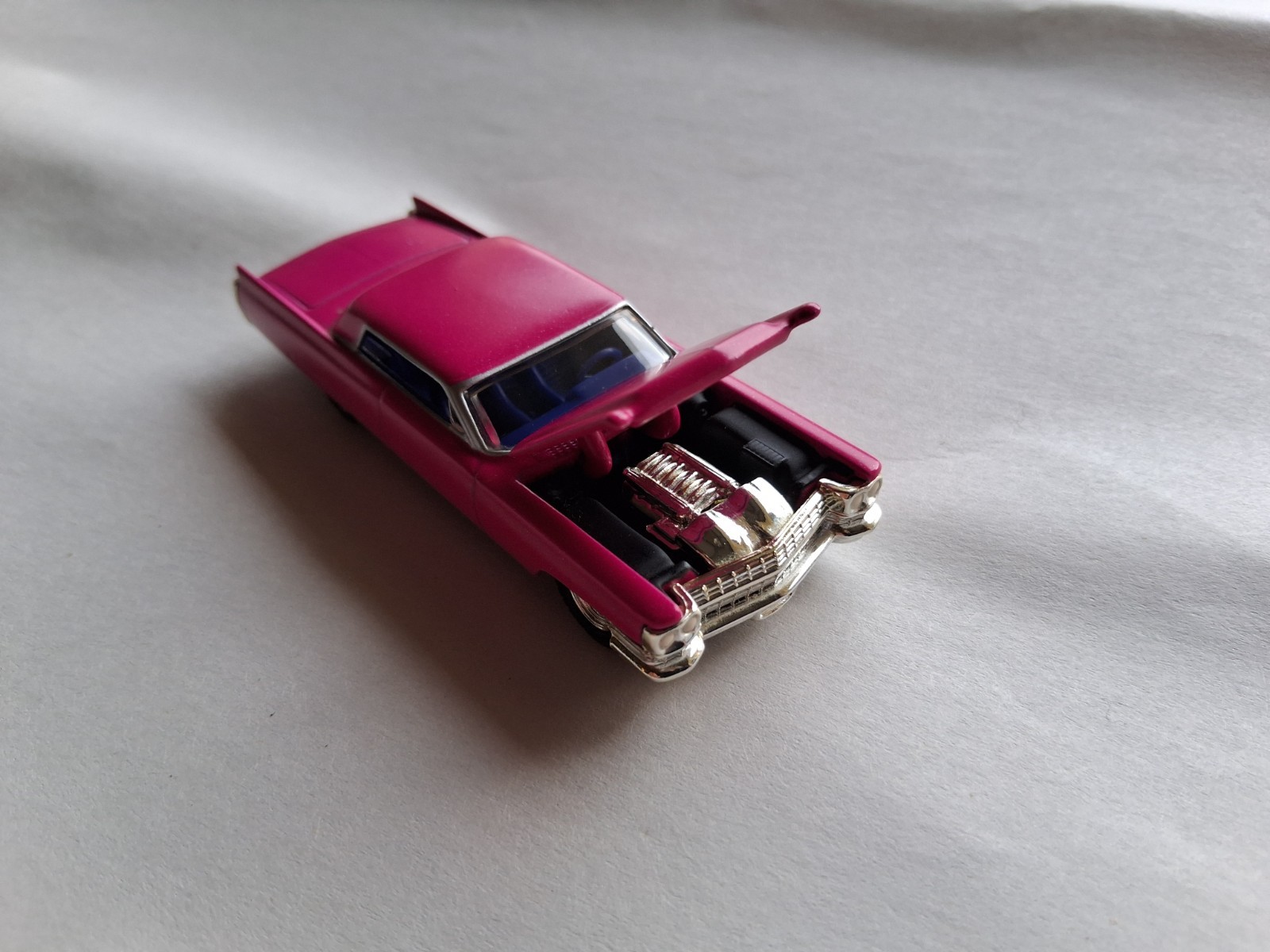 Hot Wheels 100% Hard Rock 2 “Coupe De Ville” *Pink Opening Hood RR Loose