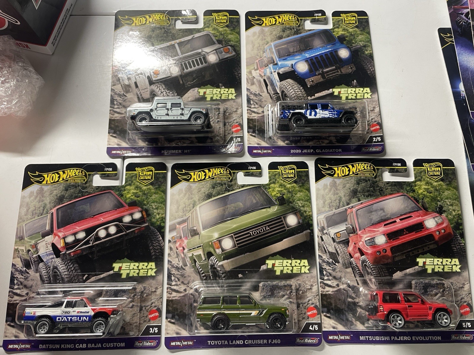 5 pcs x LOT Diecast MATTEL Hot Wheels Premium Culture C Terra Trek FPY86-961C H1