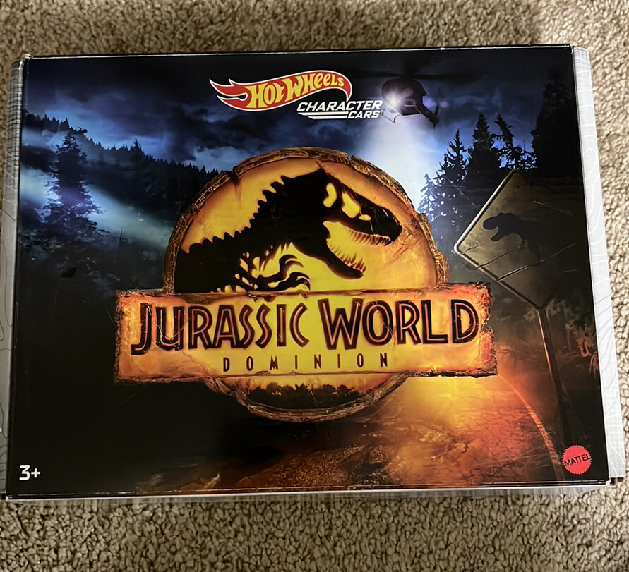 2022 NEW Hot Wheels Jurassic World Dominion Character Car 5 Pack Box Set