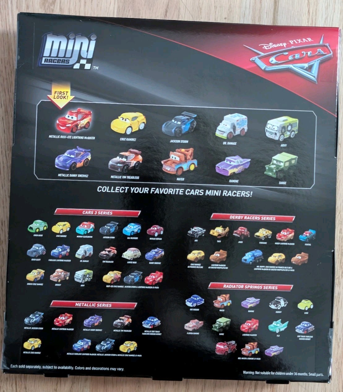 Disney Pixar Cars Mini Racers VARIETY 10-PACK*NEW*Diecast Metal McQueen Mater