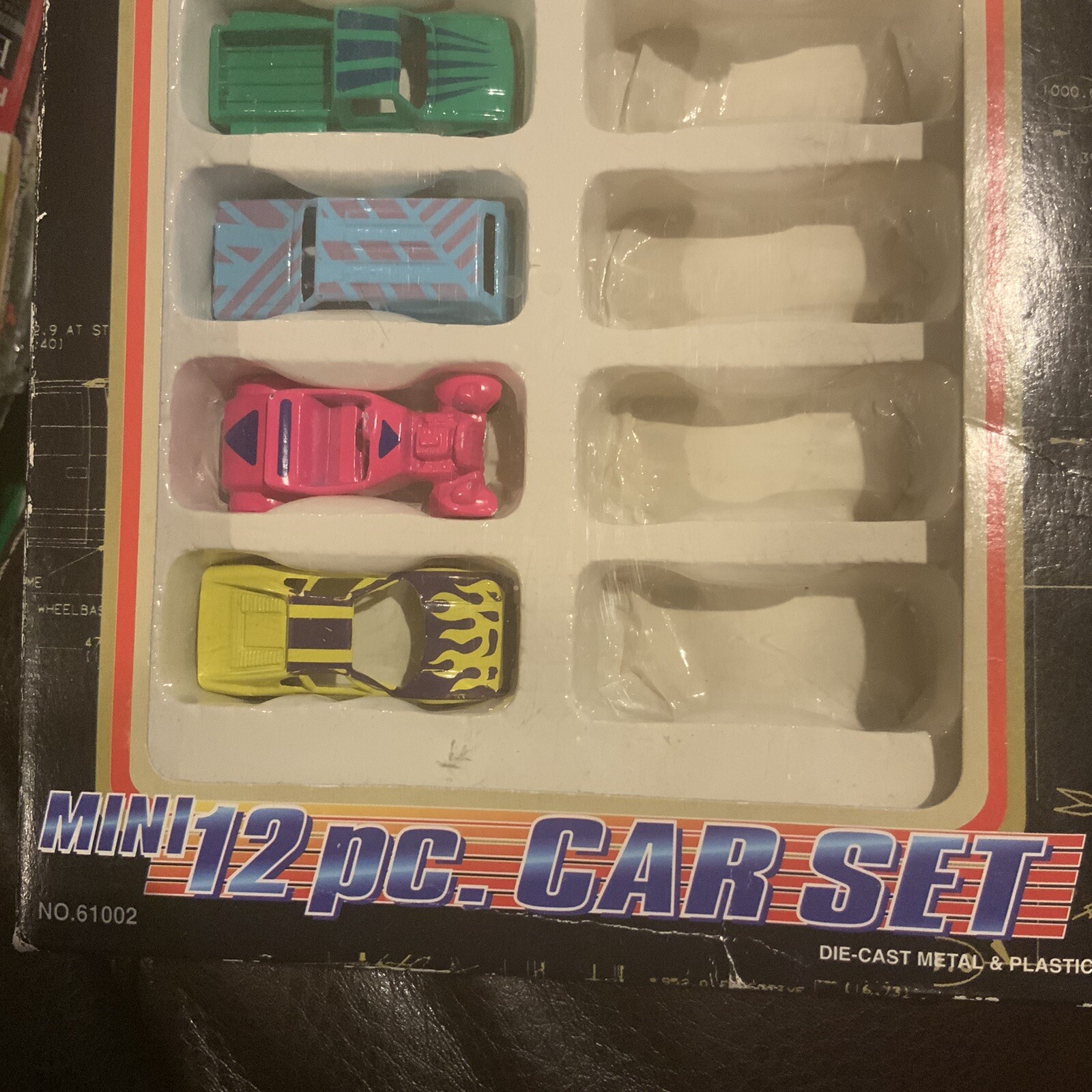 VTG 1999 Motormax Mini 12 pc. Car Set (only 6 In Box) Die-cast Metal Rare Toy