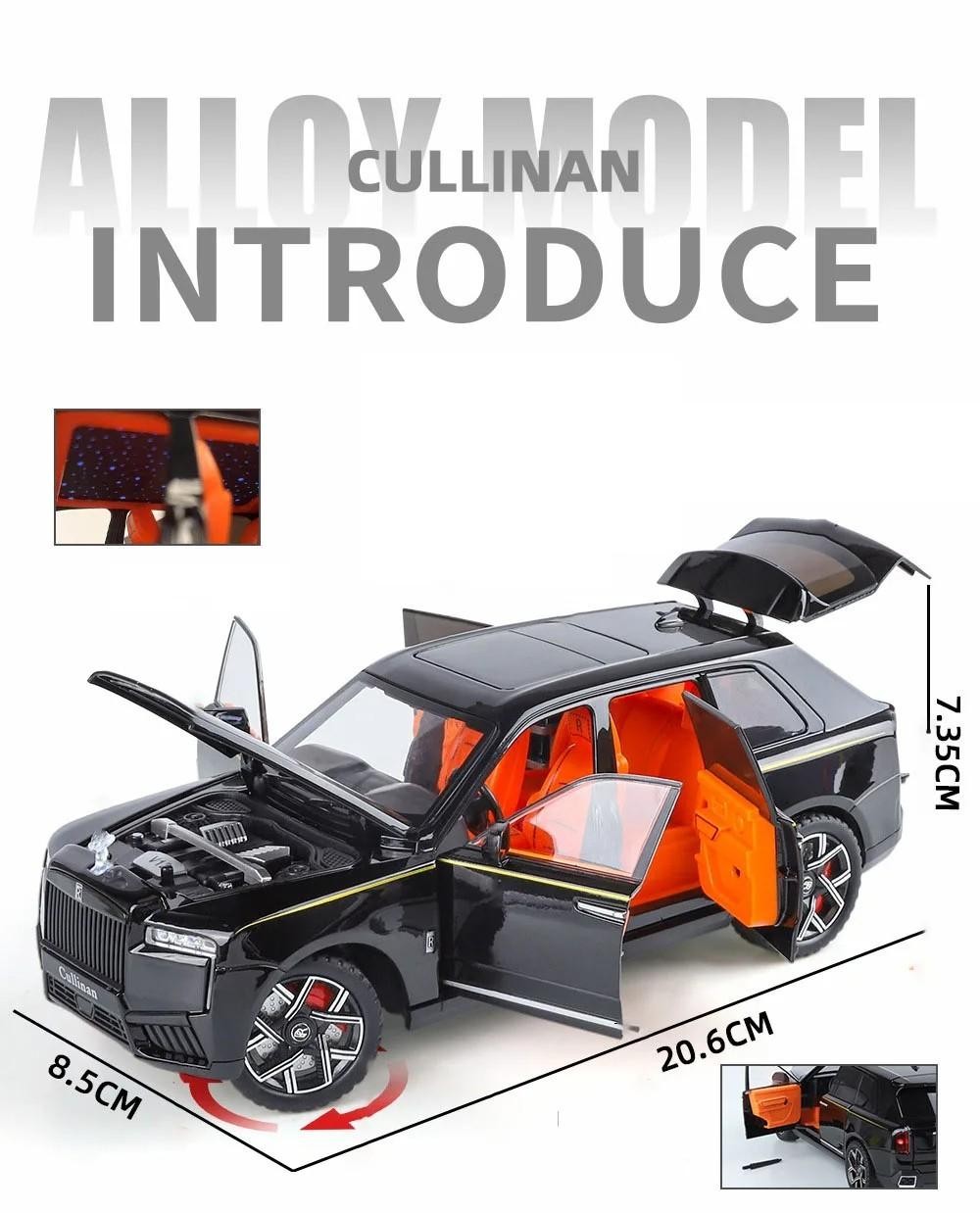 1:24 Rolls Royce Cullinan Alloy Diecast Car Model Vehicle Collection Gift NEW