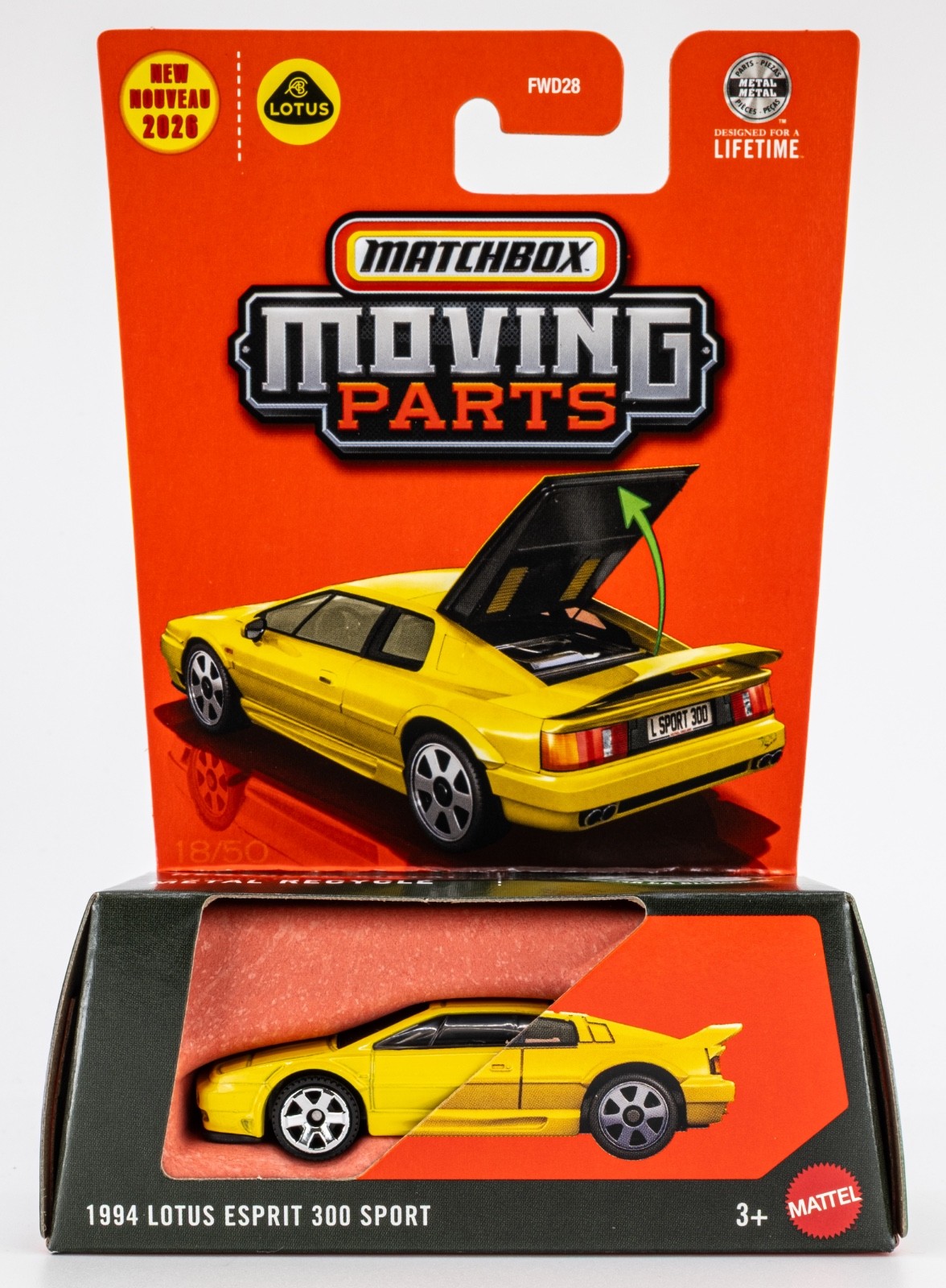 2026 Matchbox Moving Parts Mix 3 | 5-Car Set | Jeep | Lotus | VW | Toyota | FSC