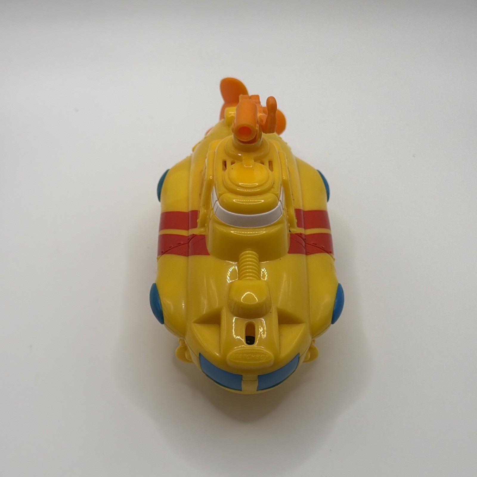 2002 Mattel Matchbox Yellow Submarine with Wind Up Propeller, Works