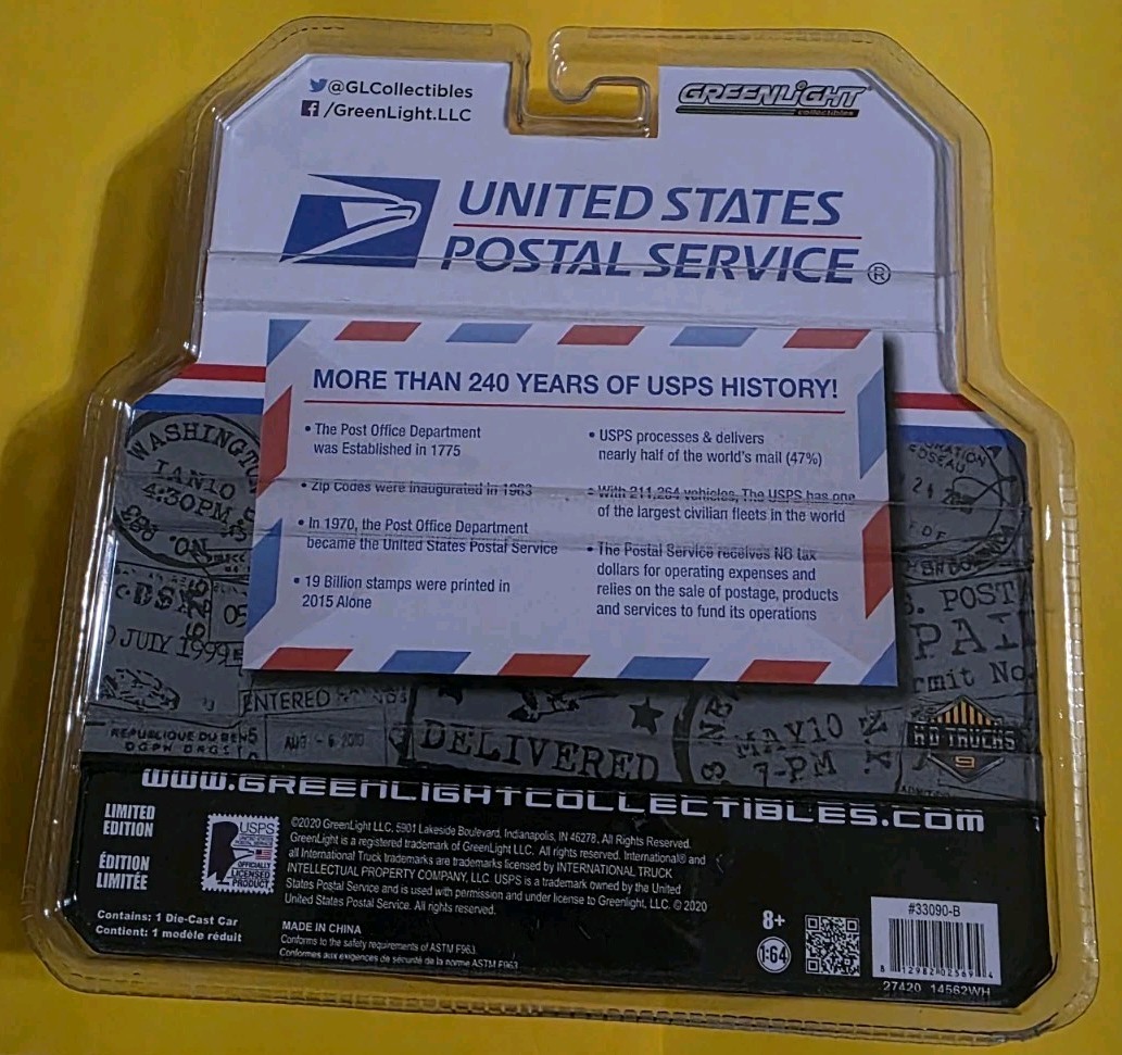 Greenlight United States Postal Service International Durastar Box Truck USPS
