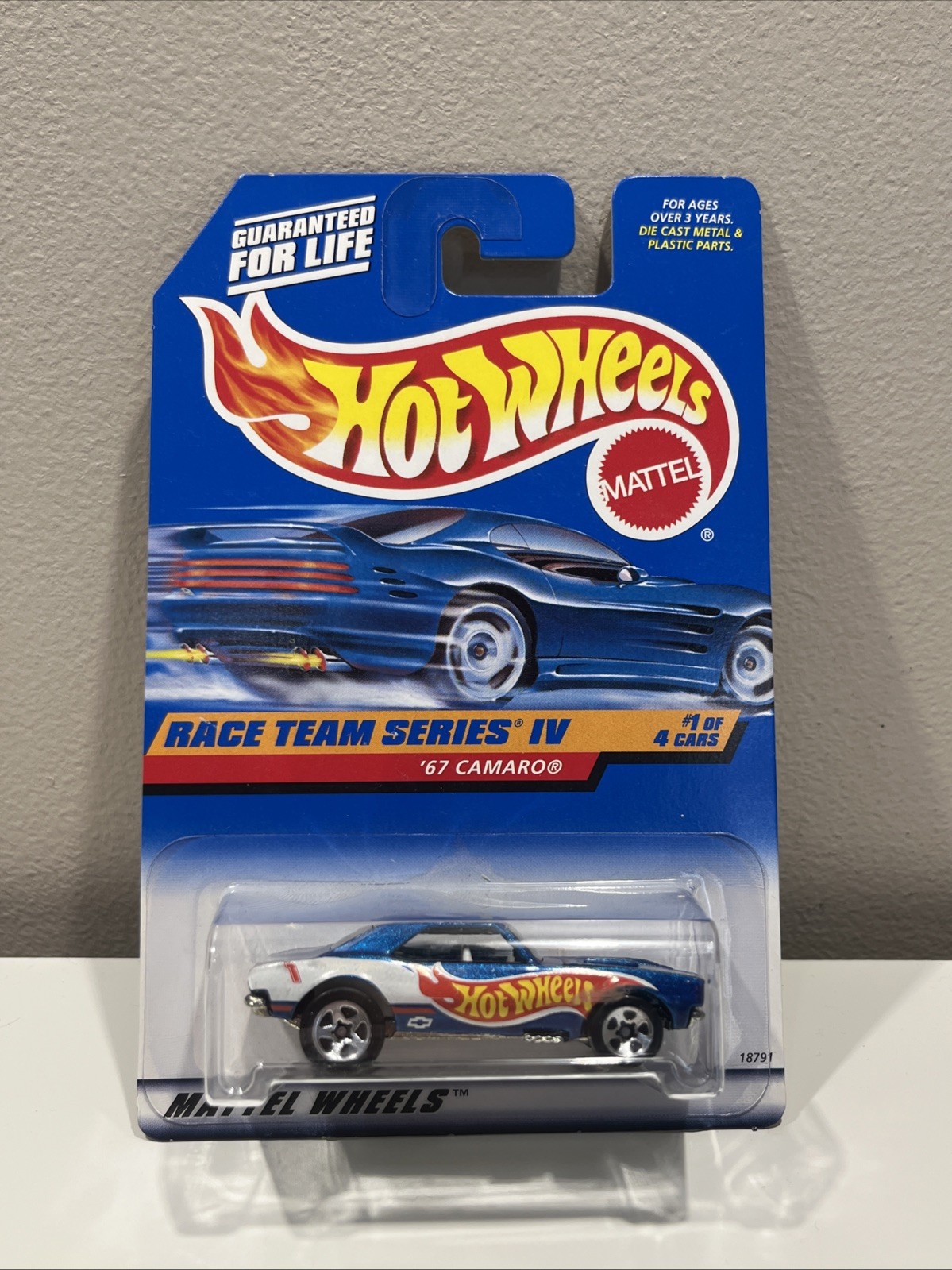 1998 Hot Wheels #725 Race Team Series IV 1/4 ’67 CAMARO Blue HC50