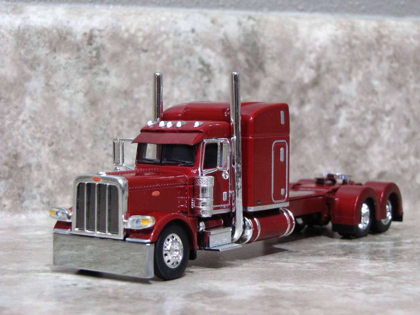DCP 1/64 Maroon Peterbilt 389 Semi Truck Farm Toy