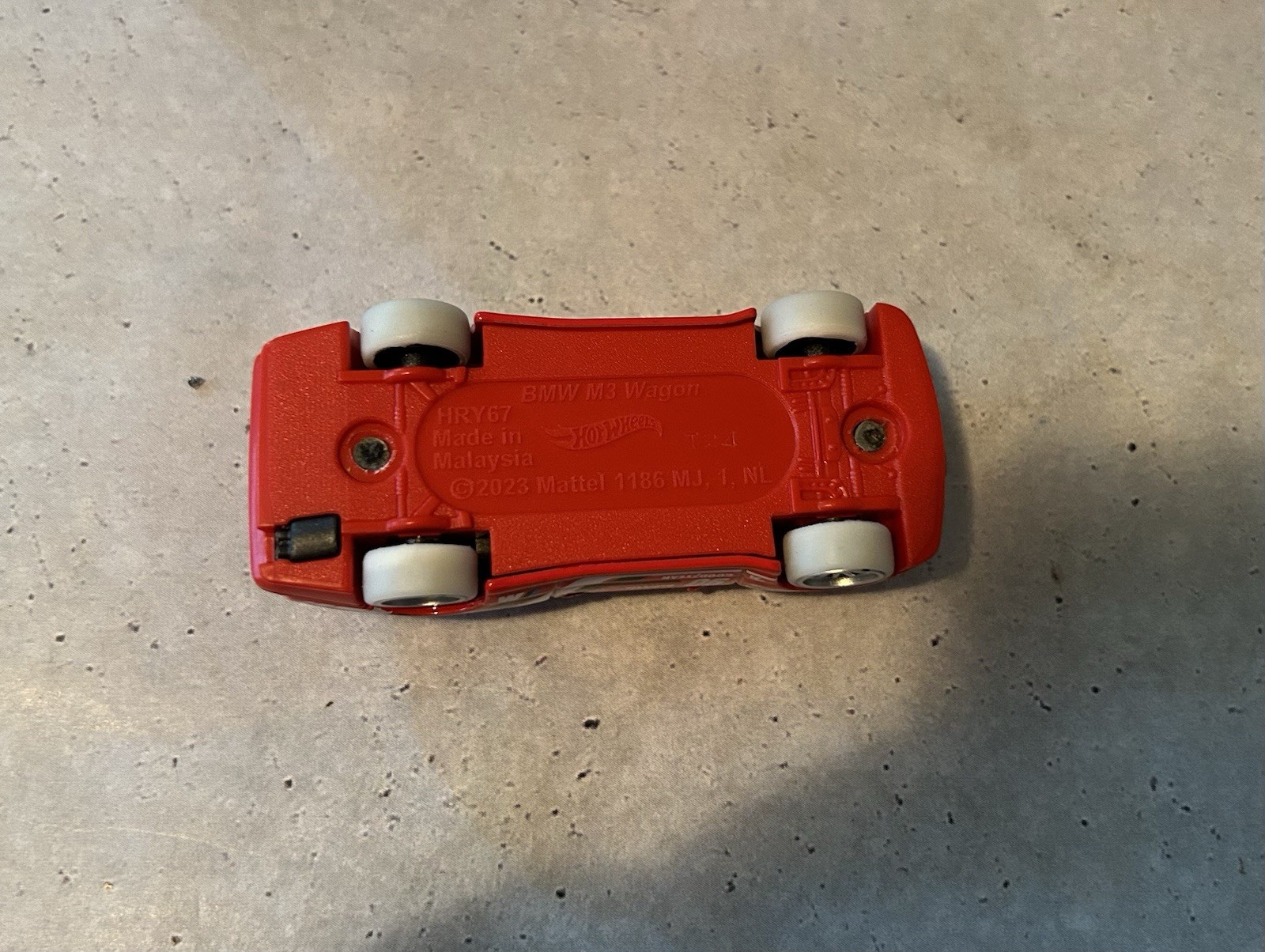 Hot Wheels BMW M3 Wagon Red W/ White Real Riders Rubber Tires On Spokes