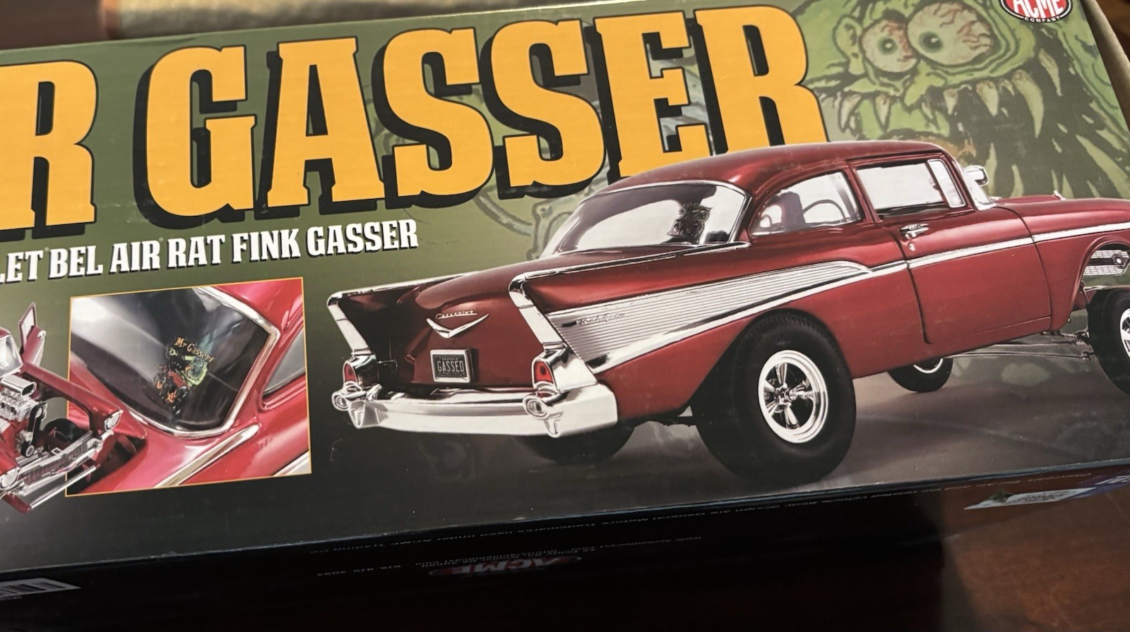 RAT FINK MR GASSER 1957 CHEVROLET BEL AIR 1/18 ACME DIECAST NHRA #7008