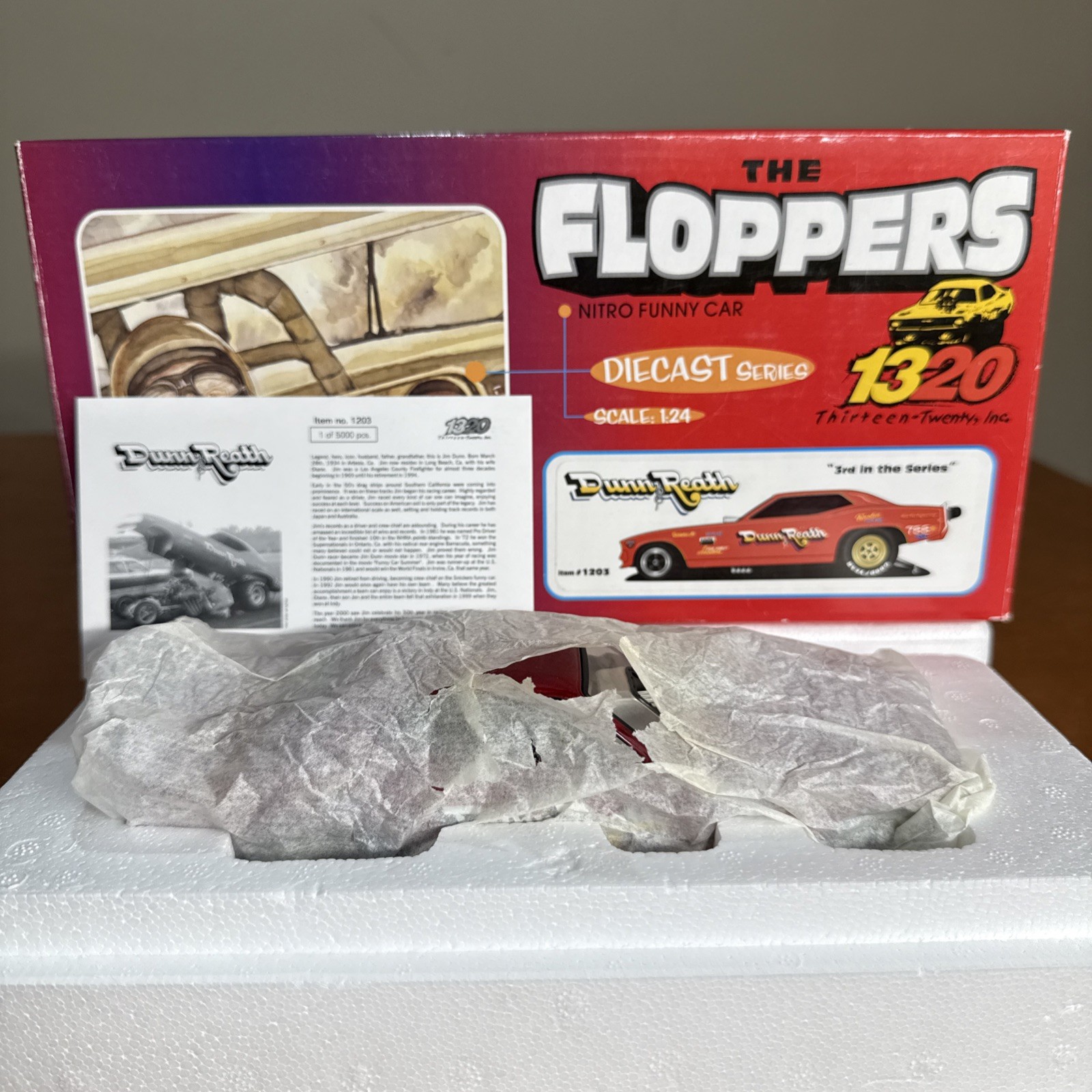 Dunn & Reath Nitro Funny Car NHRA The Floppers 1320 1/24 Scale Diecast Dragster