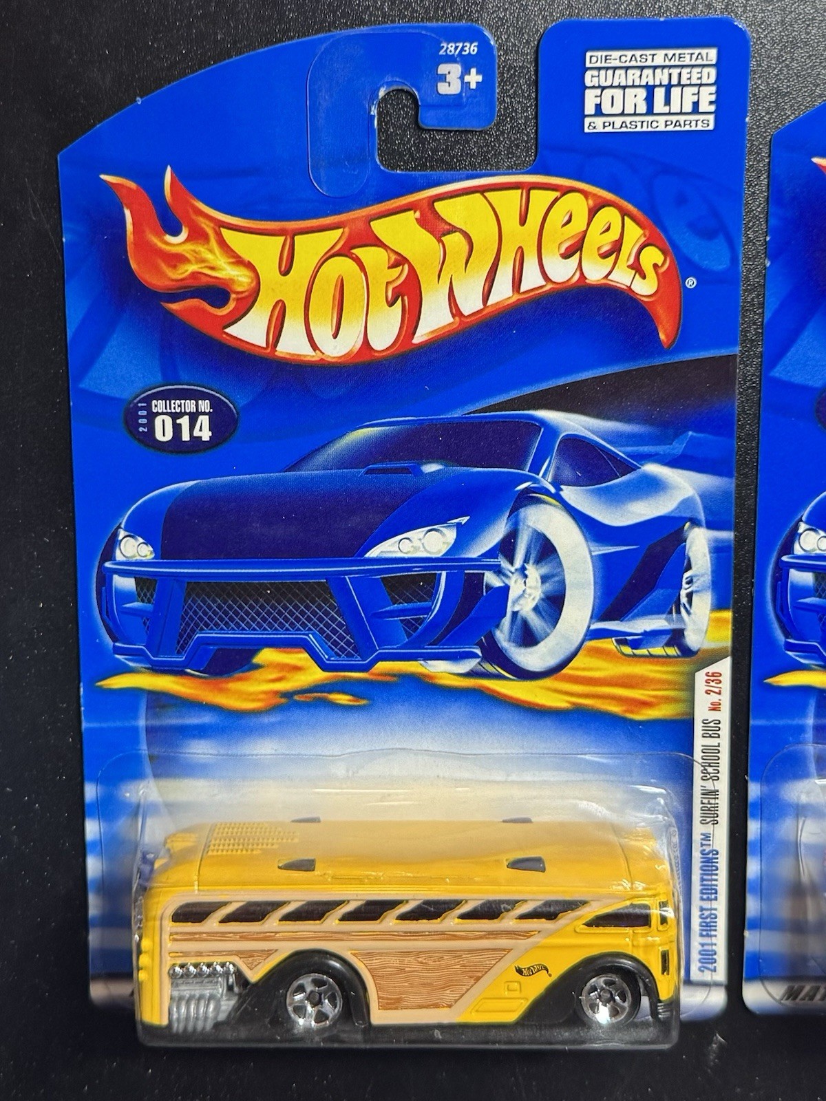 Hotwheels Factory Sealed School Bus Lot of 3, 2000, 2001 & 2005 Years.