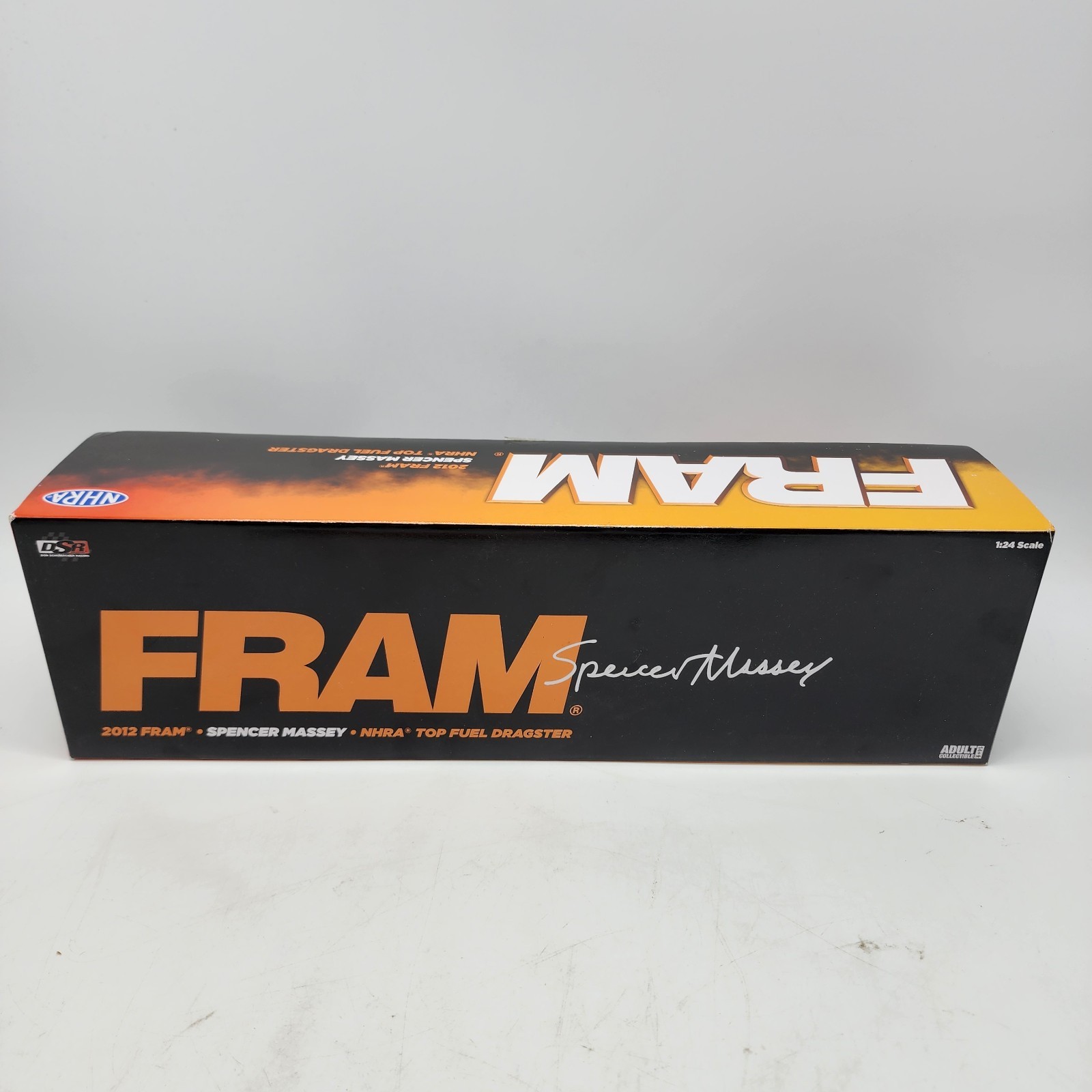 22D Auto World 1:24 NHRA Top Fuel Dragster FRAM Spencer Massey 2012 Diecast