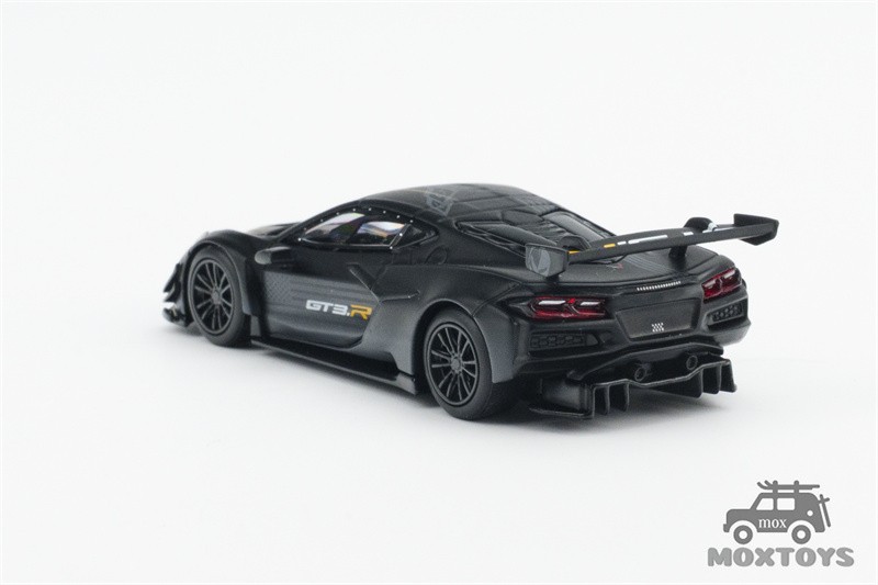 Mini GT 1:64 Corvette Z06 GT3.R Road America Test car Black Car