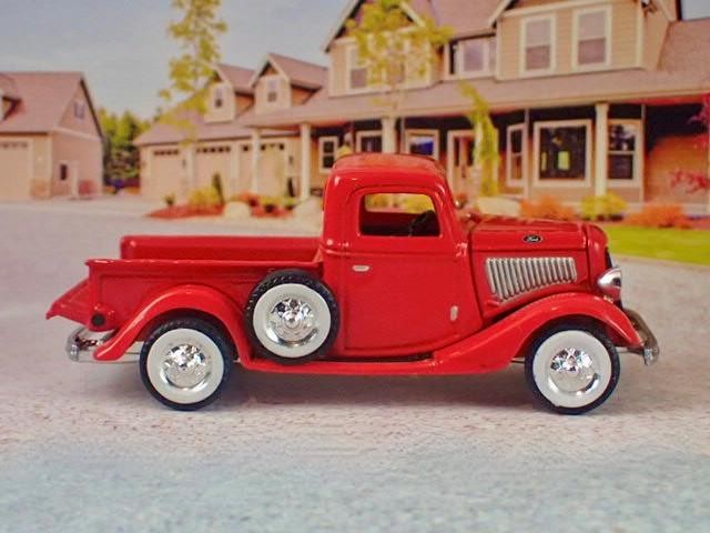 Vintage Motoring 1935 Ford Flathead V8 Step-side Pickup 1/64 Scale Ltd Edition R