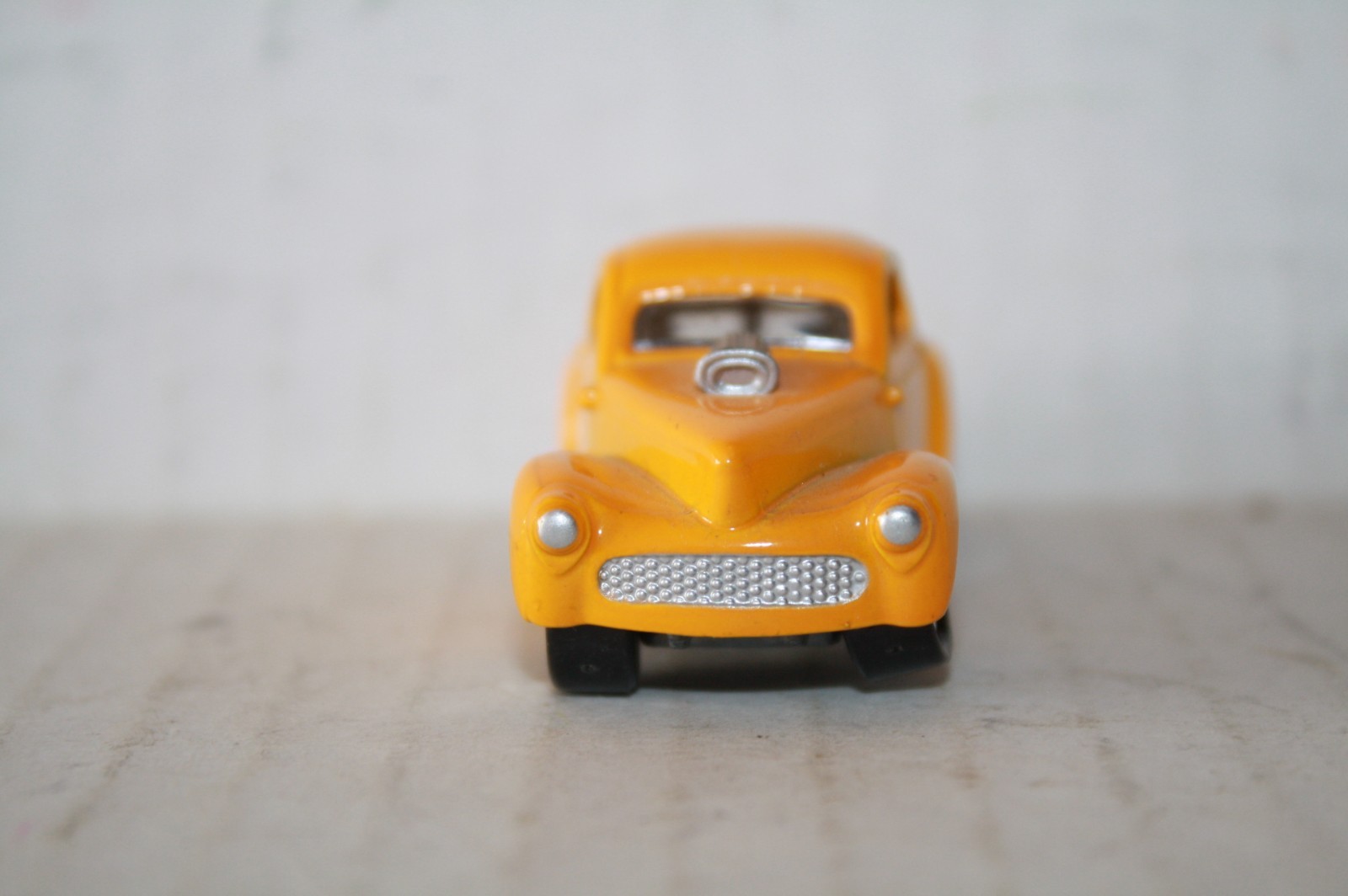 1941 WILLYS COUPE GASSER CAR DIECAST-1/64-GOOD-YELLOW-LOOSE-JOHNNY LIGHTNING