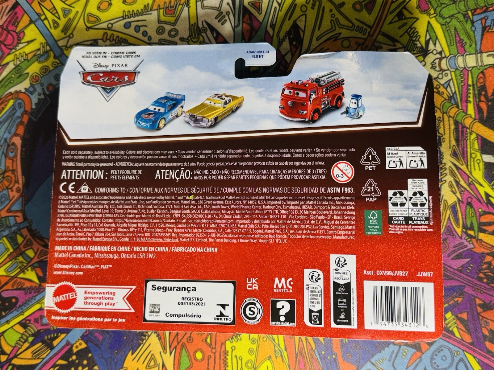 2006-2026 Disney Pixar Cars 20th Year Anniversary Buzz Lightyear & Woody 2-Pack