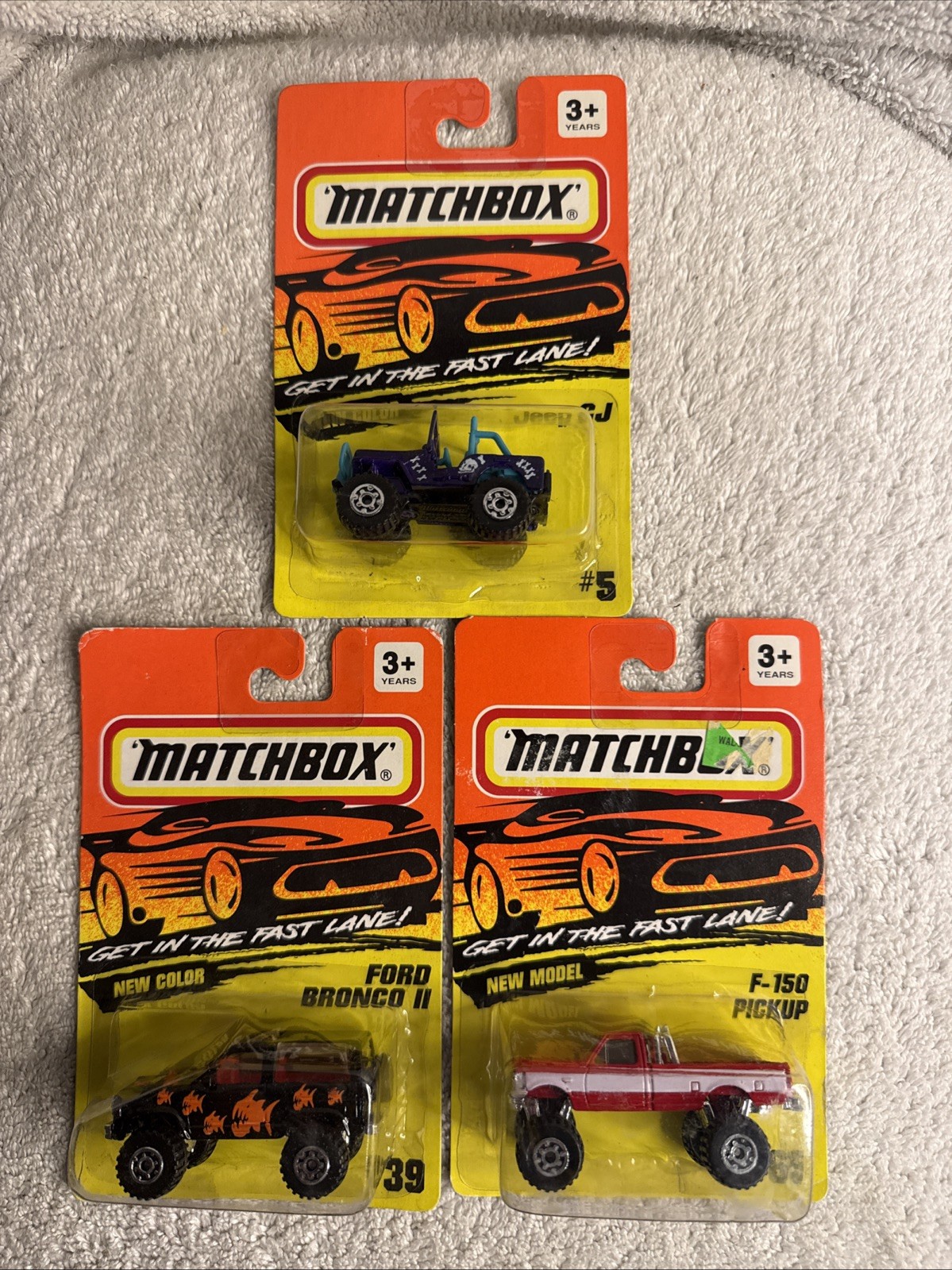 Matchbox Cars Truck Lot Bronco Jeep CJ F-150 Pickup, GMC Wrecker, Utility NEW