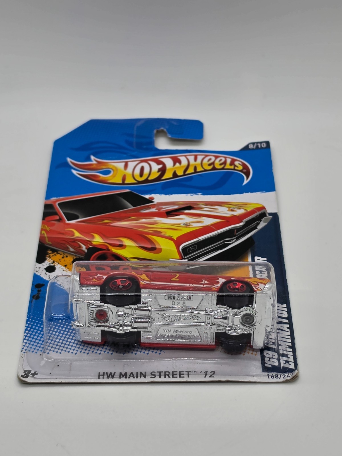 2012 Hot Wheels ’68 Mercury Cougar Eliminator HW Main Street Red 8/10 #168/247