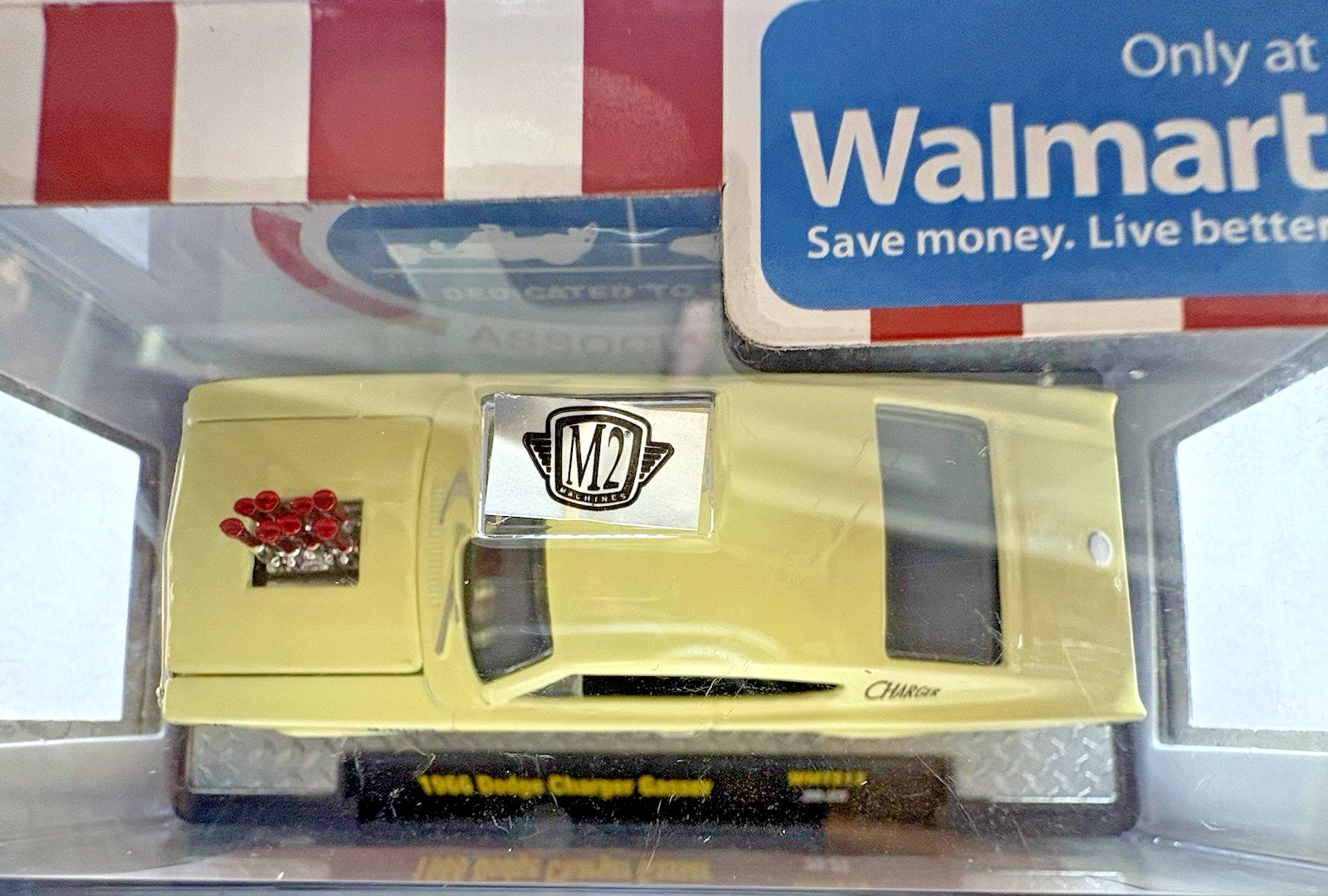 1/64 M2 Machines NHRA 1966 Dodge Charger Gasser WMTS13 20-23 Yellow Diecast.