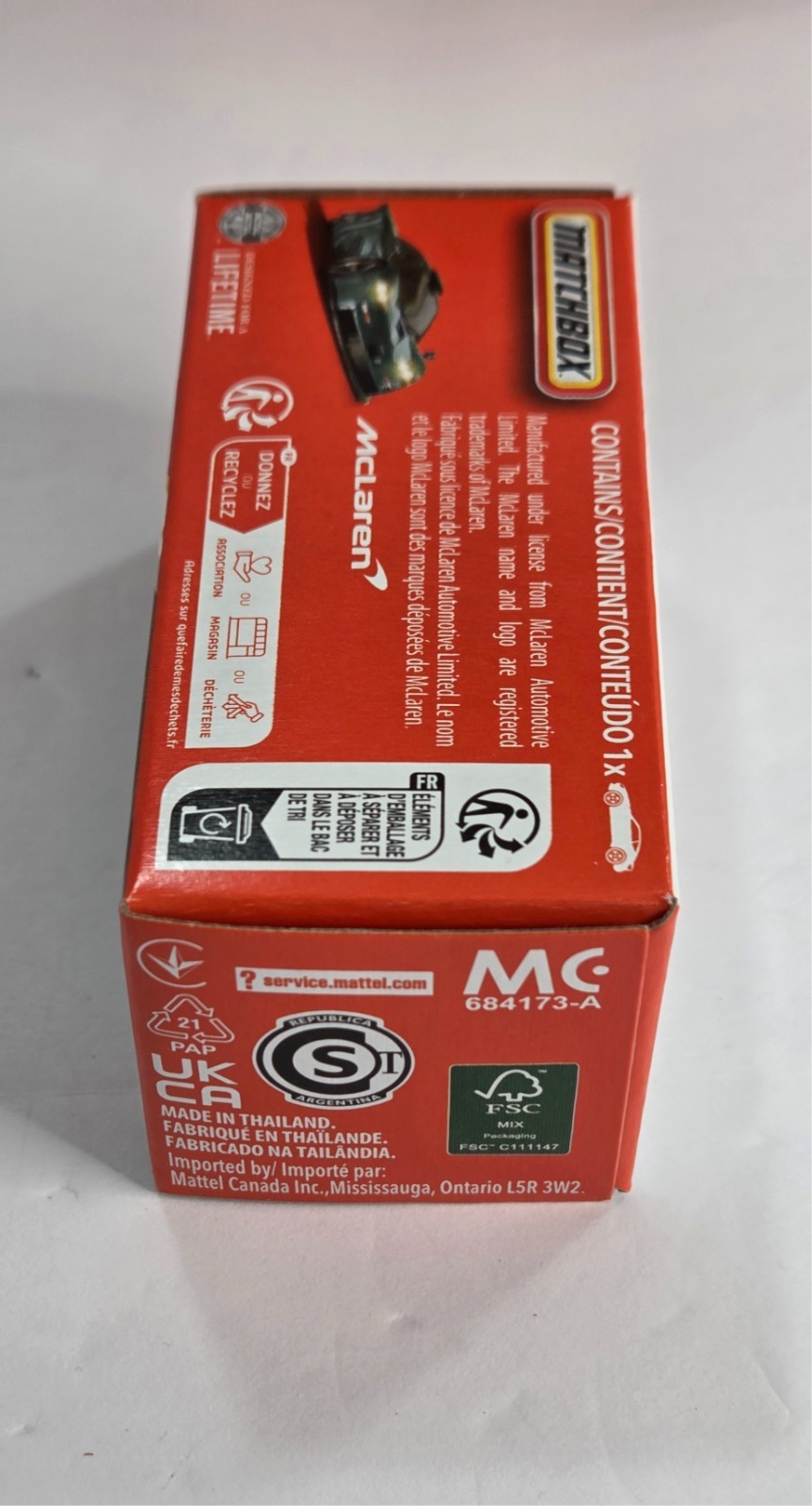 1997 McLaren F1 GT 32/125 Matchbox 2026 POWER GRABS JHP84 Showroom NEW 2026