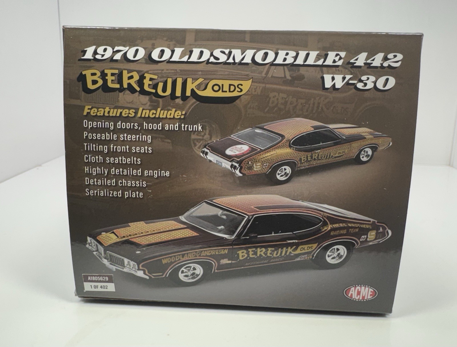 ACME 1/18 Scale 1970 Oldsmobile 442-W30 “BEREJIK” VERY RARE & DETAILED
