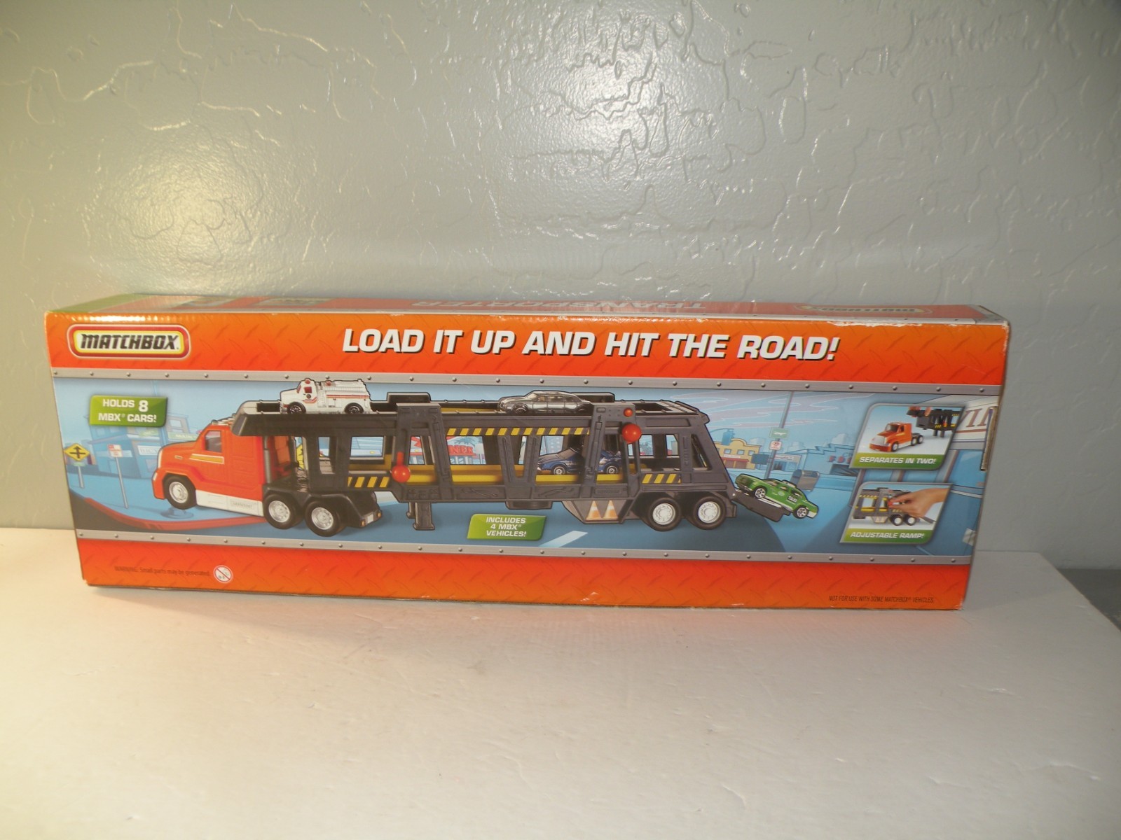 Toys R Us Kid Picks MATCHBOX Car Transporter Includes 4 MBX Vehicles New In Box