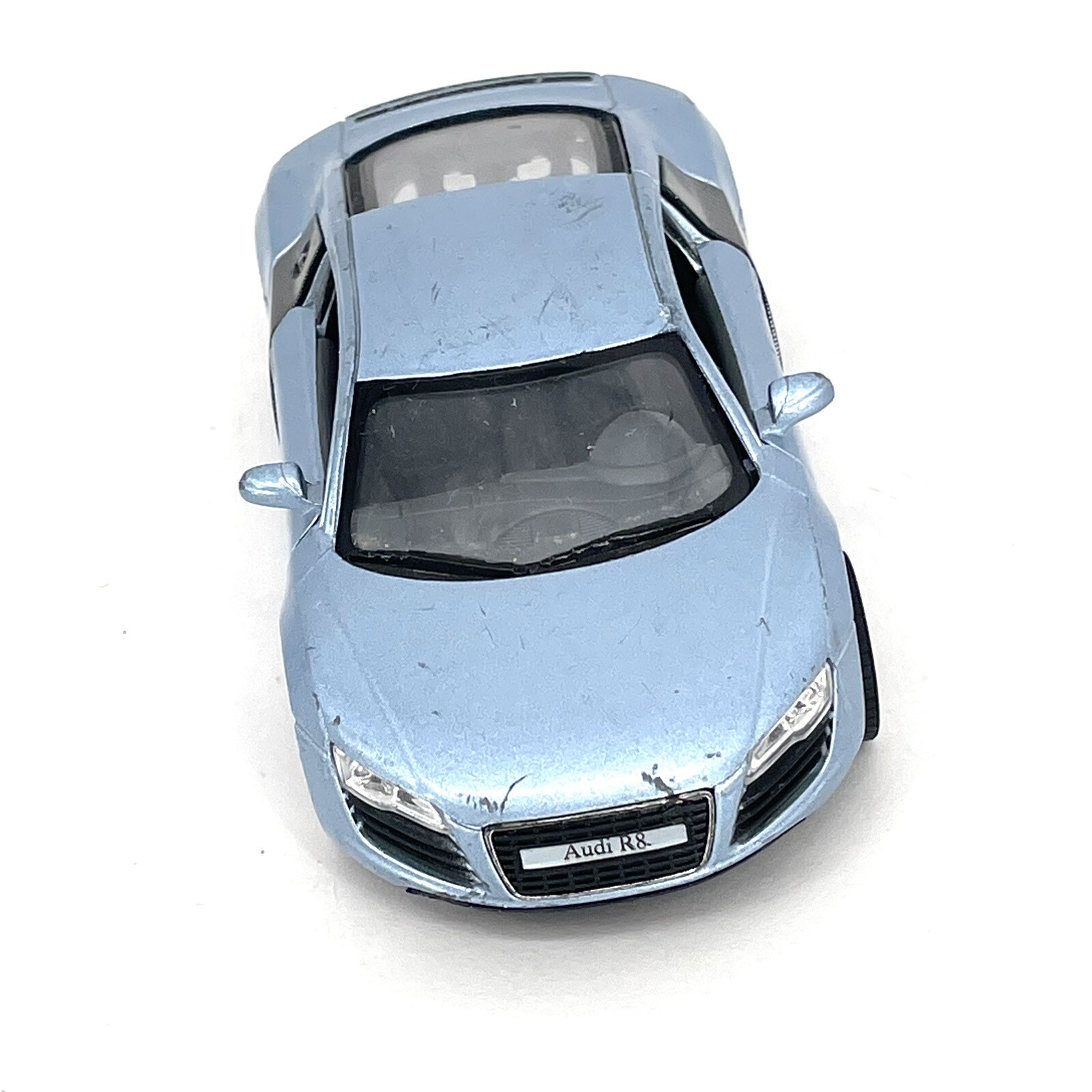Kinsmart Diecast Cars Audi R8 1/36 Scale 2009 KT5315 Light Blue Pull Back Car