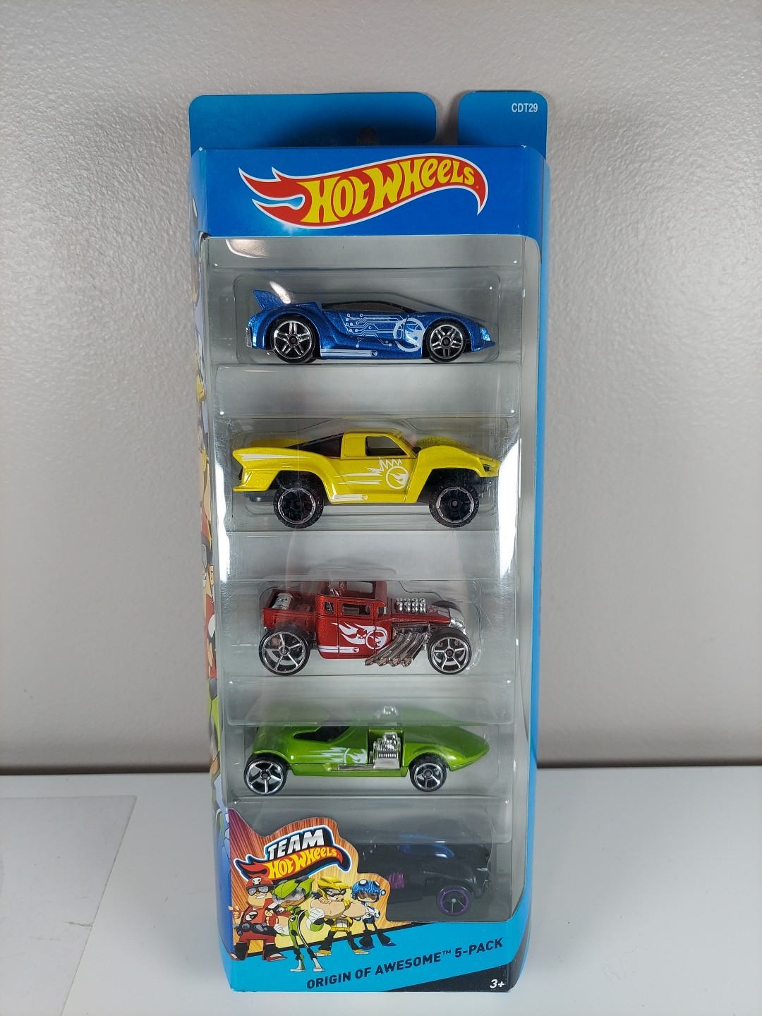 Hot Wheels Origin of Awesome 5-Pack Team Hot Wheels HW NEW Retired Set J16