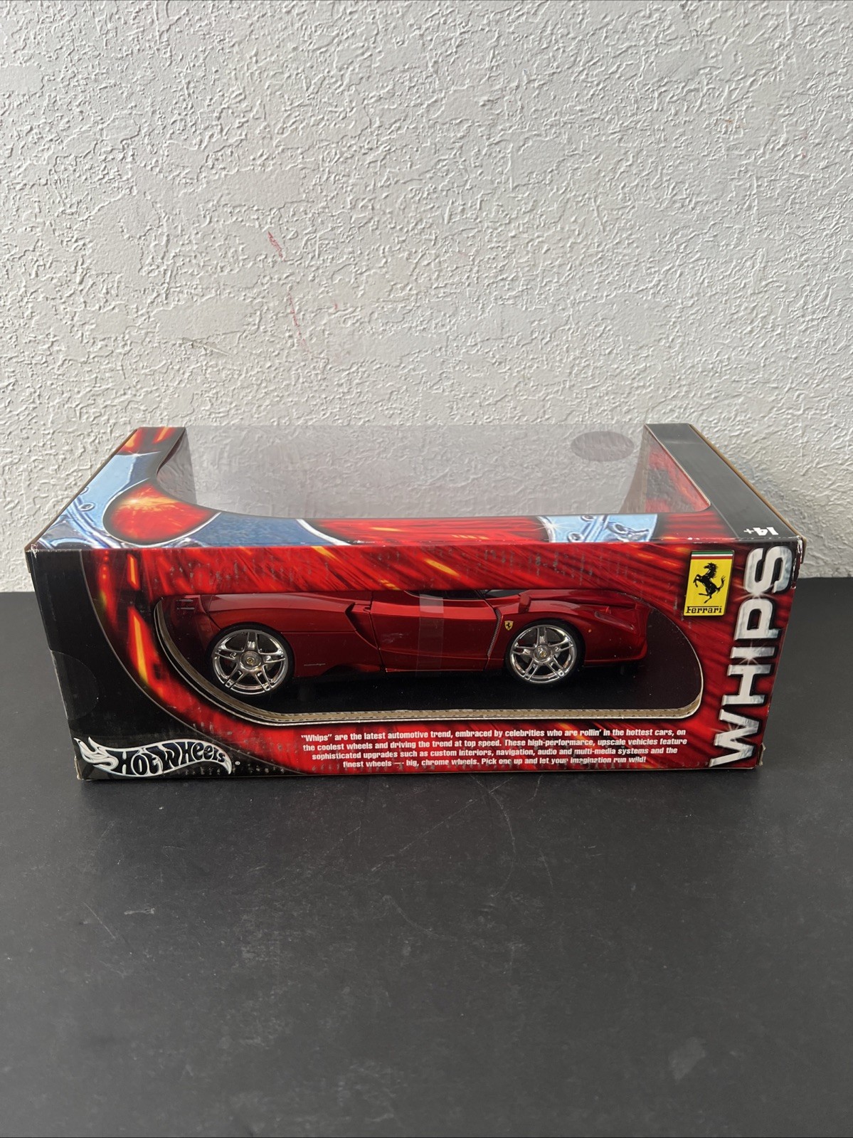 2004 Hot Wheels Enzo Ferrari Whips Ferrari 360 Modena 1:18 Red Diecast New