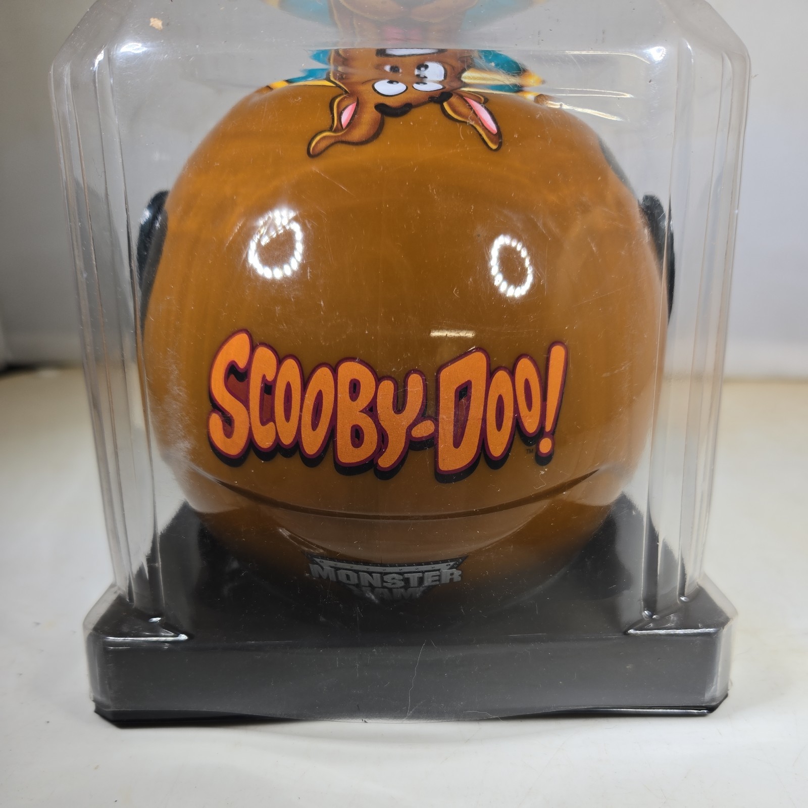 Monster Jam Series 1 Scooby Doo Mini Helmet . RARE! AUTOGRAPHED