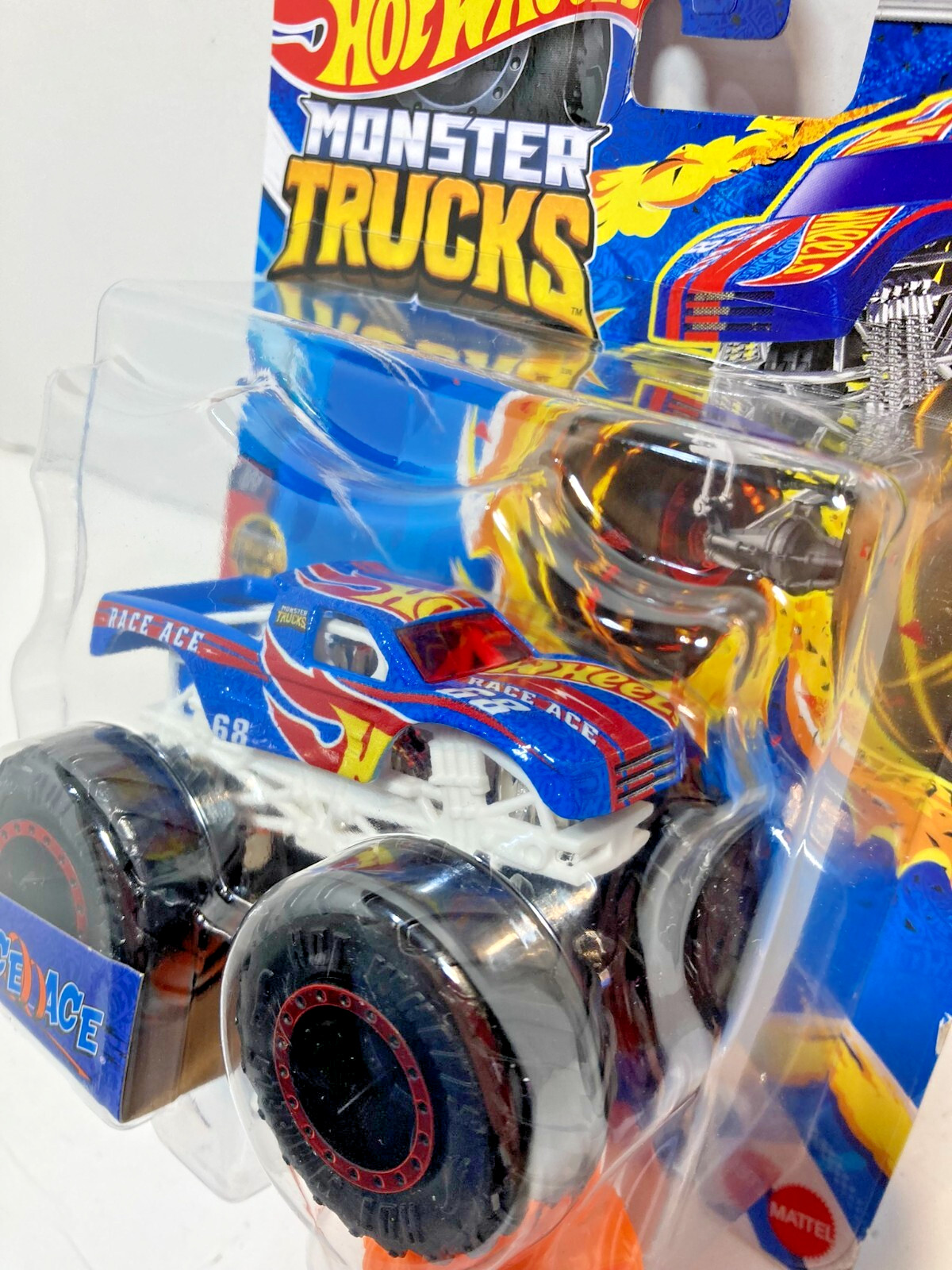Hot Wheels FYJ44 Monster Trucks Live 3/8 Race Ace #68 Die-Cast Metal Vehicle