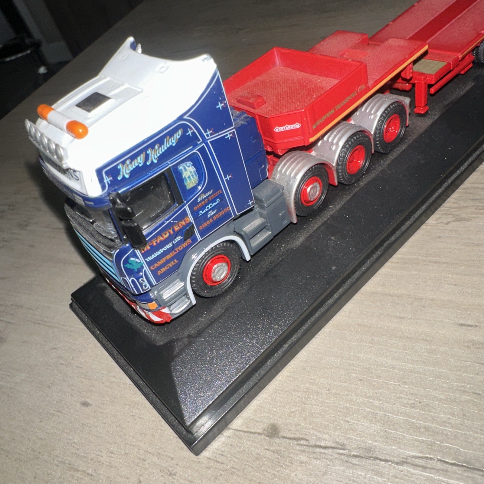 Vintage Oxford Diecast Truck Mcfadden‘S Transport LTD Low Boy ￼