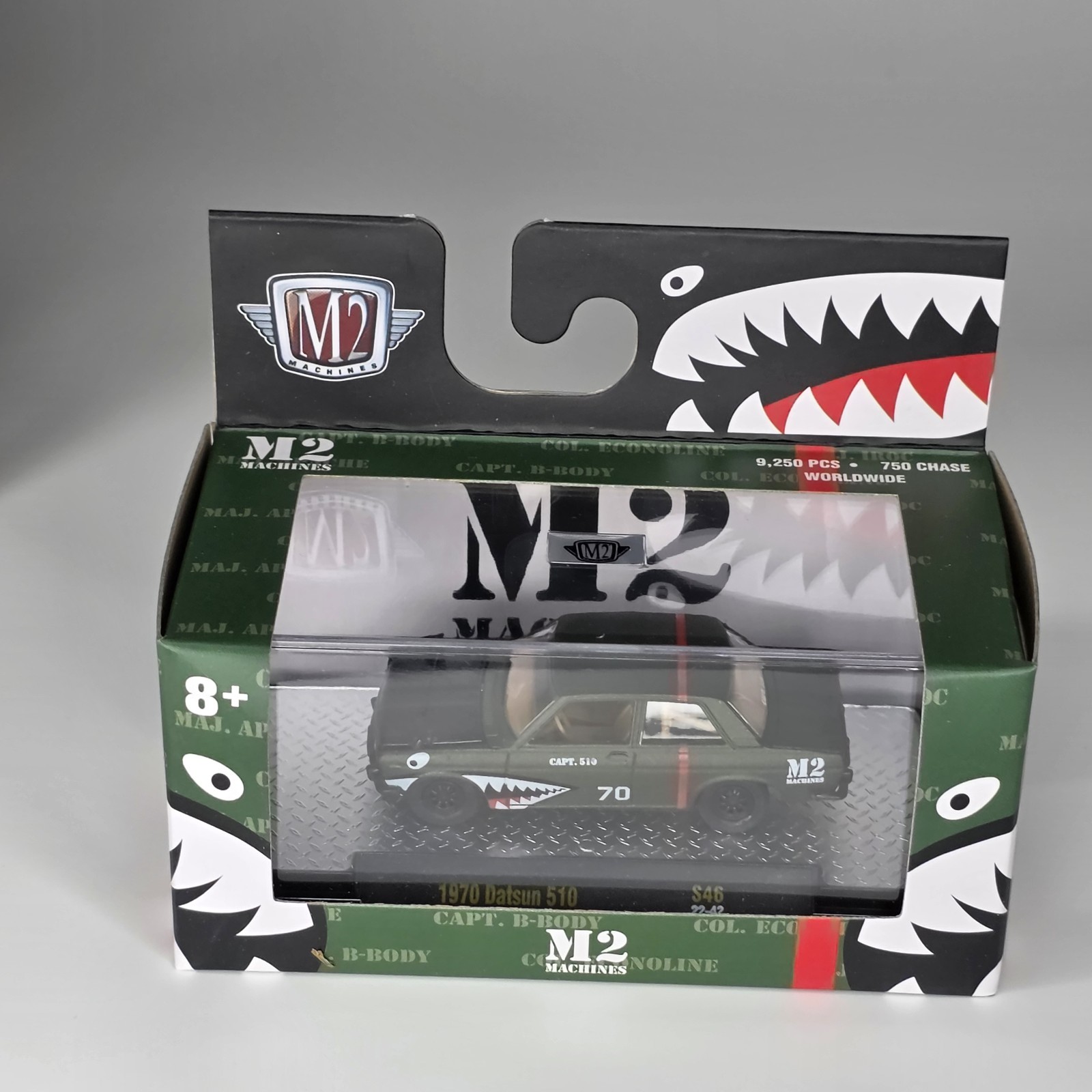 M2 Machines Military Tiger Shark Set of 6 IN FACTORY SLEEVE Very RARE 1/64 New