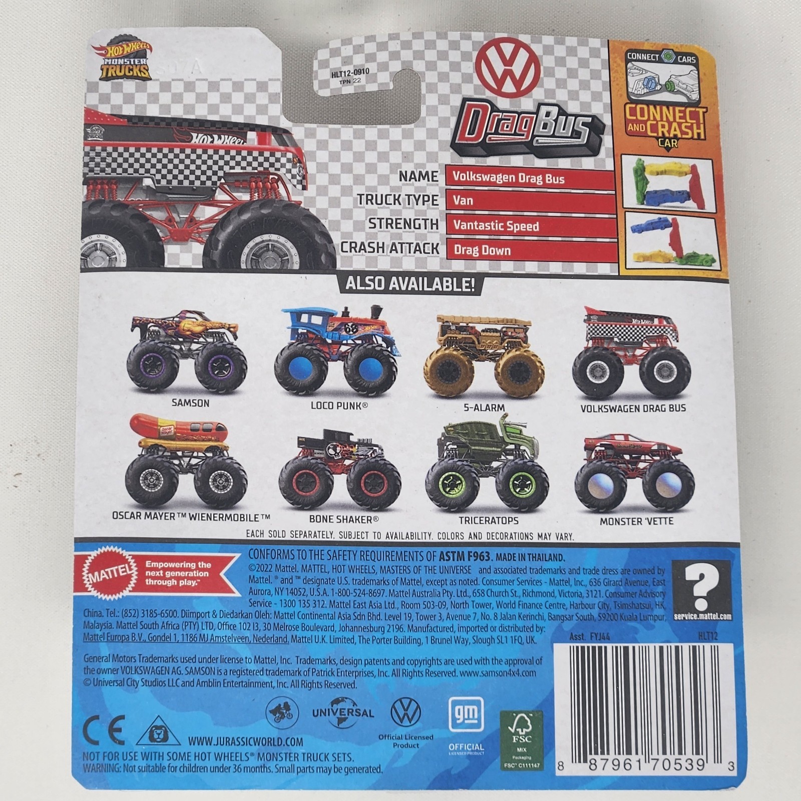 Hot Wheels Monster Trucks VW Volkswagen Drag Bus 2023 1:64 Freestyle Wreckers